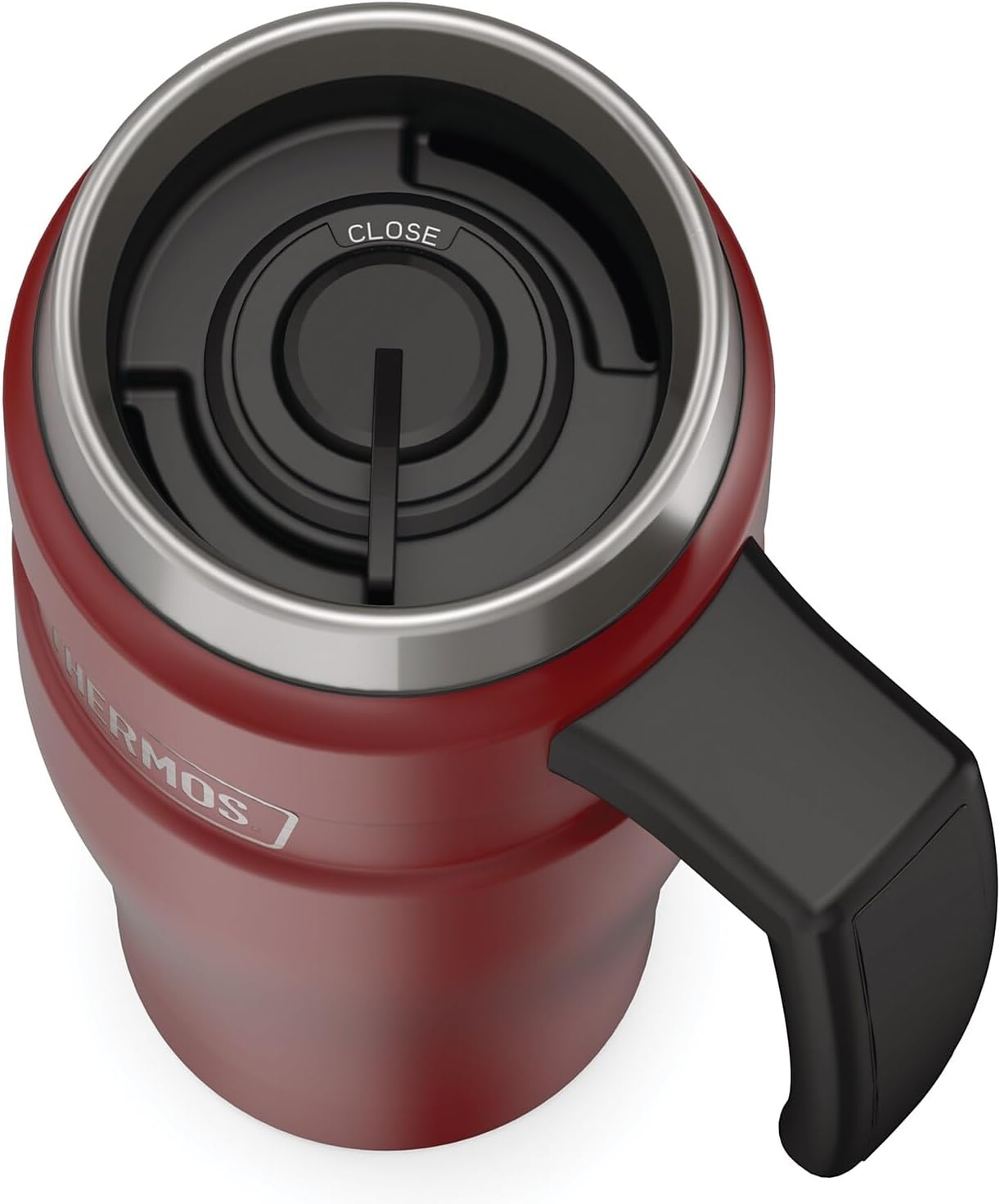 THERMOS Stainless King Vacuum-Insulated Travel Mug, 16 Ounce, Rustic Red