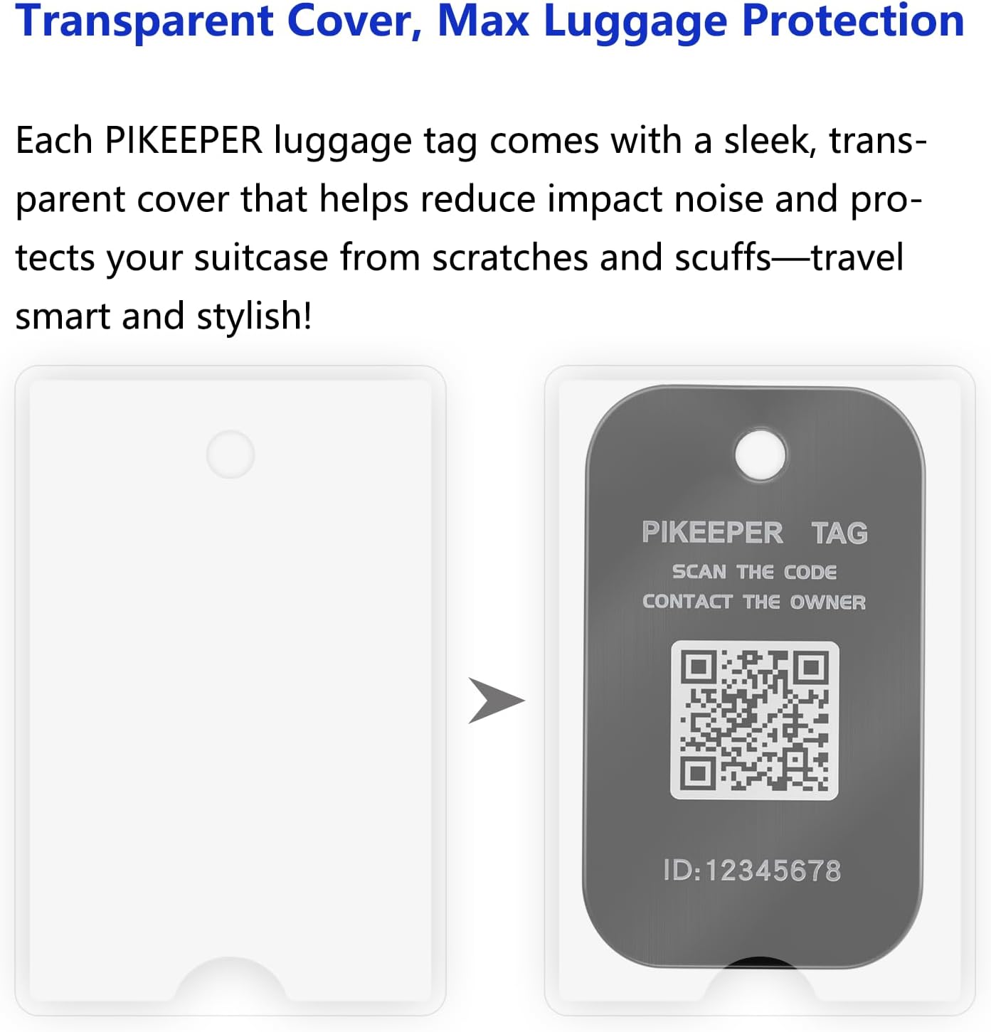 Smart Luggage Tags with QR Code Location Display - Customizable Tags with Privacy Protection for Lost & Found, 4-Pack Waterproof & Durable Travel ID Labels for Suitcases & Backpacks