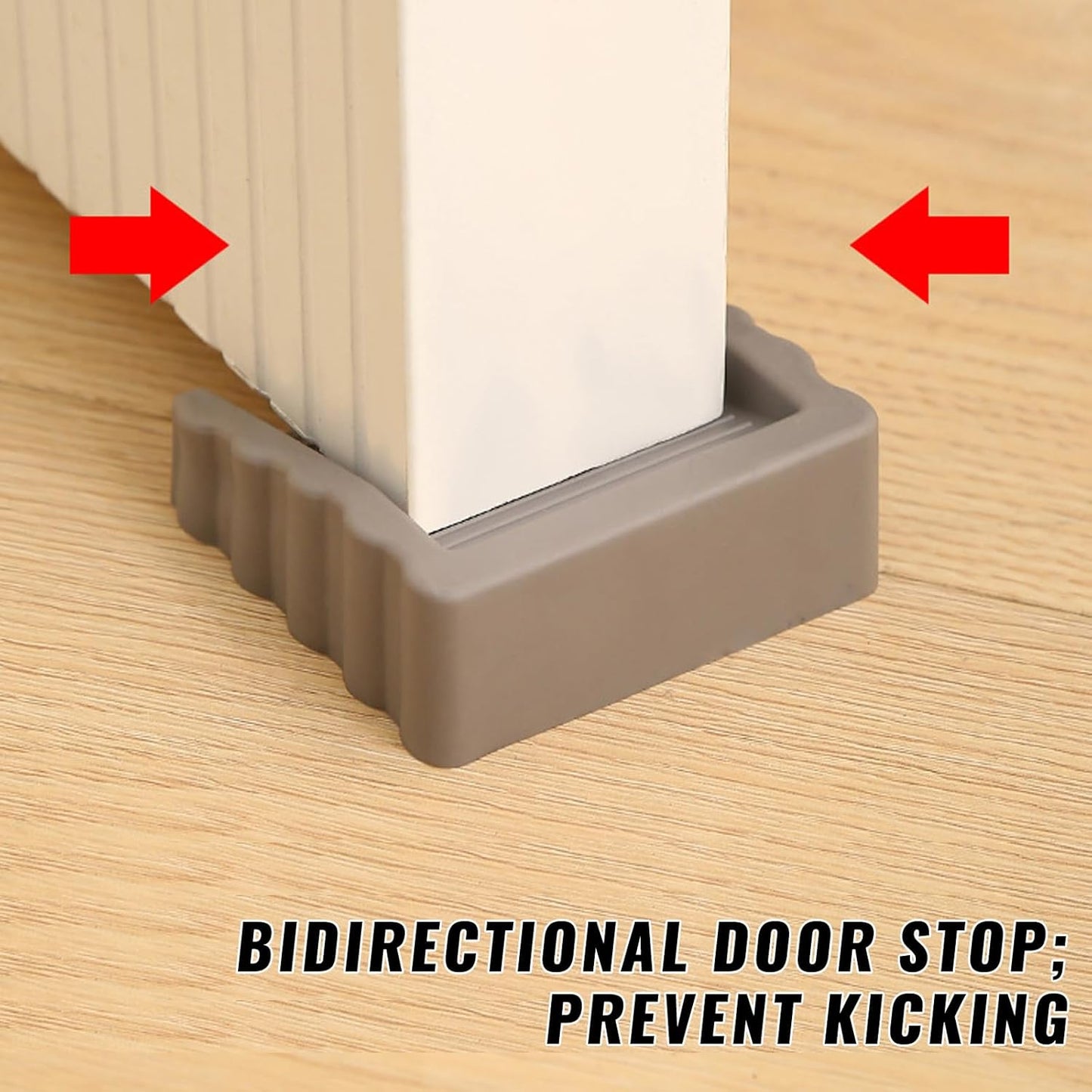 Door Stopper Wedge, Door Holder Tools for Keep Door Open, Door Stop Wedge, Pack of 3 (White)