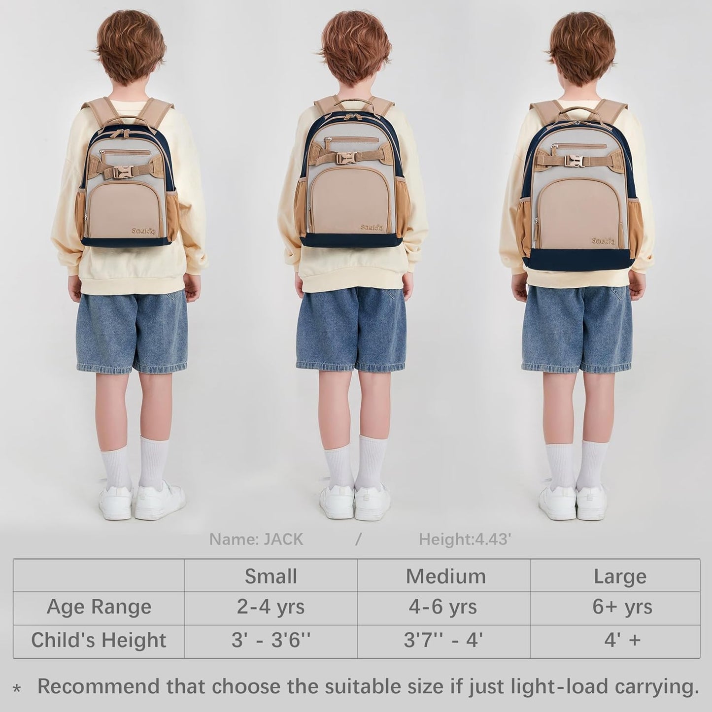 Cute Mini Toddler Backpacks for Boys 2-4 Little Kids Backpack Preschool Bookbag (Brown Gray)