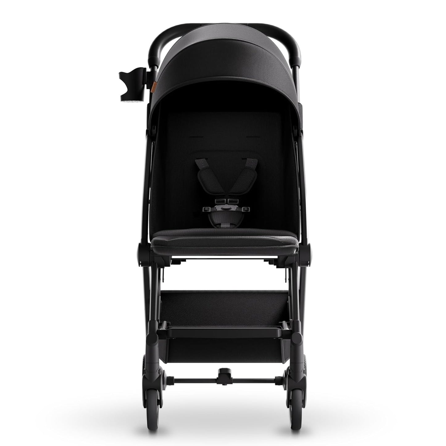 Mompush Lithe V2 Lightweight Travel Stroller, Compact Foldable Baby Stroller with Travel Bag, One-Hand Fold Stroller, Snack Tray, Mechanical Recline Seat, Airplane-Ready, UPF 50+ Canopy & Rain Cover