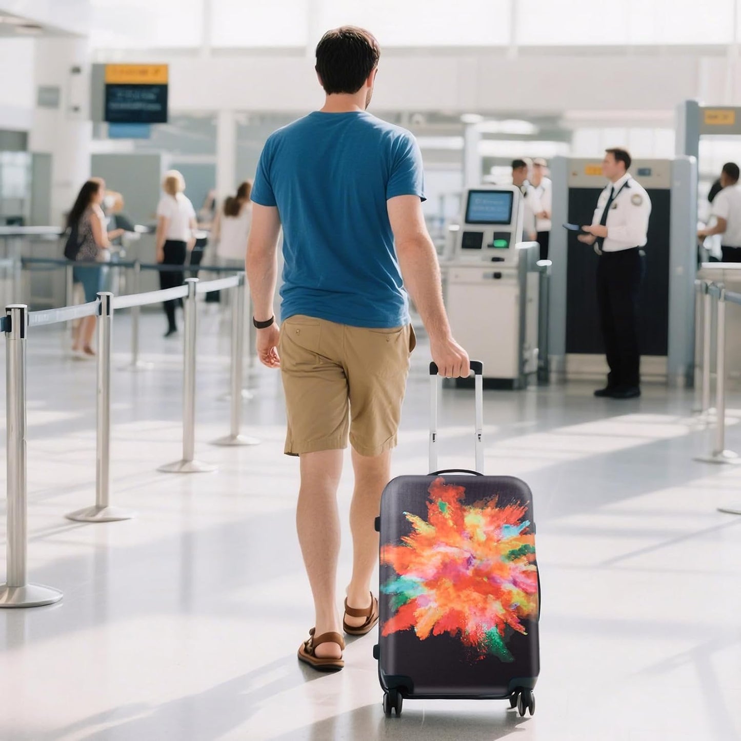 WUJIAONIAO Travel Luggage Cover Baggage Suitcase Protector Fit for 18-32 Inch Luggage (XL (for 29-32 inch luggage), Graffiti)