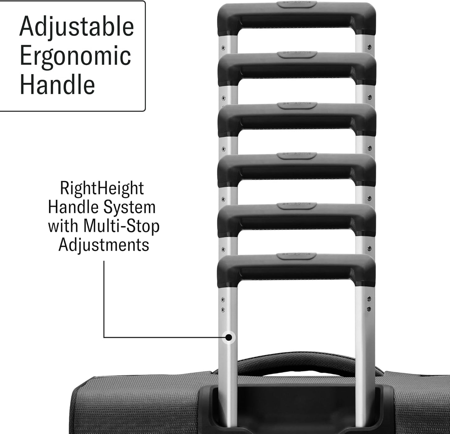 Samsonite UpLIFT 25" Lightweight Softside Luggage with Spinner Wheels - Expandable, Medium Checked - Airline-Approved, Polyester Soft Suitcase for Ultra Light Travel - Black