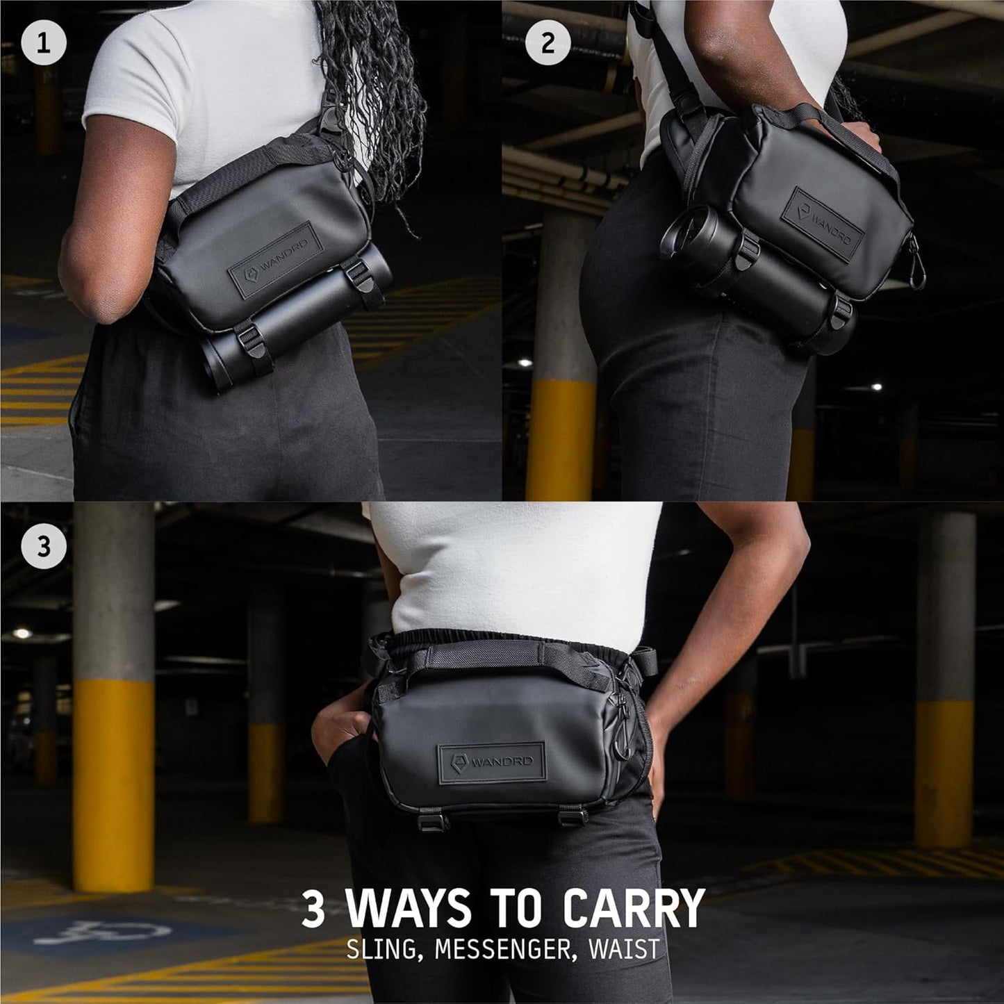 WANDRD ROGUE V1 6L Sling: Compact Camera Sling and Crossbody Bag with Fast Access, 3-Way Carry– Lightweight Everyday Bag Great for Travel, Photography, and Daily Use (Aegean Blue)