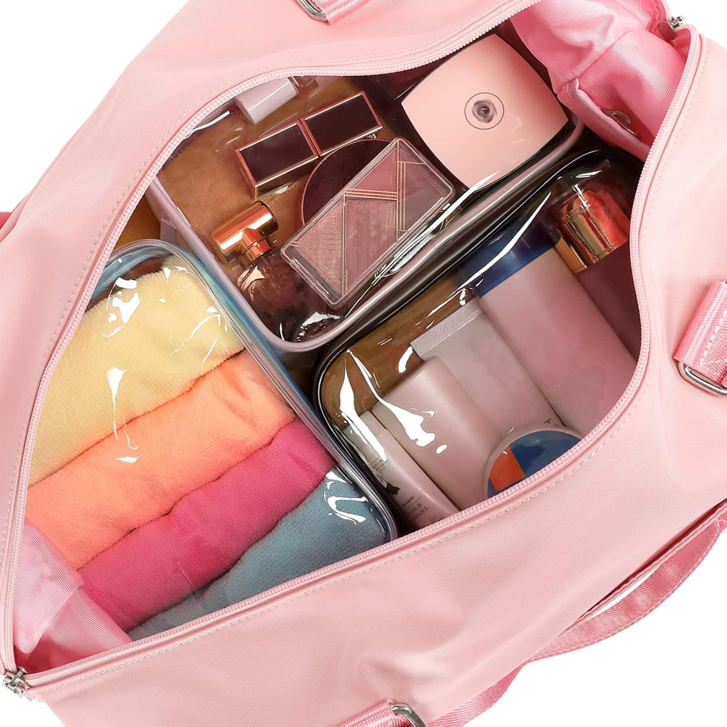 PACKISM Clear Toiletry Bag - 3 Pack TSA Approved Toiletry Bag Quart Size Bag, Travel Makeup Cosmetic Bag for Women Men, Carry on Airport Airline Compliant Bag, Black-Blue-White