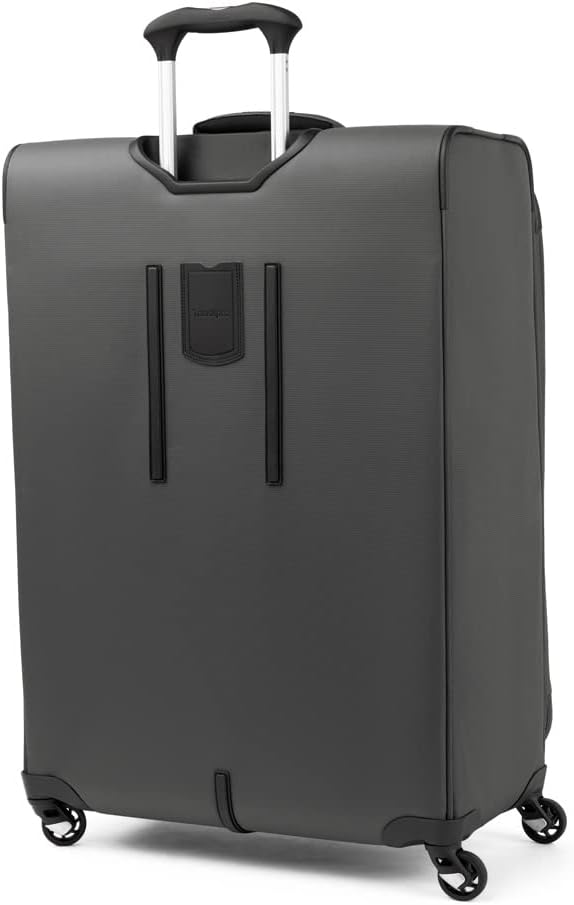 Travelpro Maxlite 5 Softside Expandable Checked Luggage with 4 Spinner Wheels, Lightweight Suitcase, Men and Women, Shadow Grey, Checked Large 29-Inch