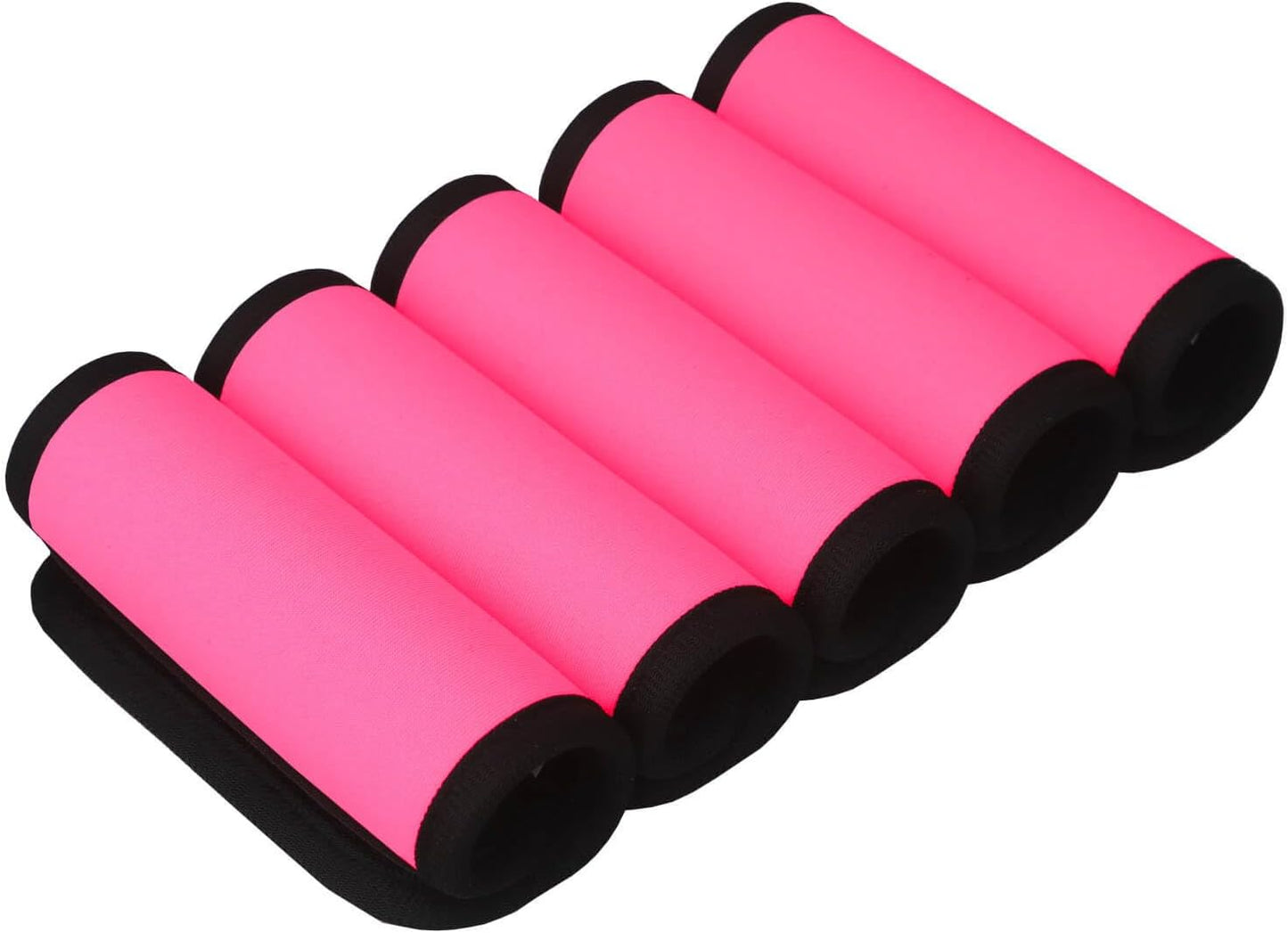 Neoprene Luggage Handle Wraps for Traveling Bright Color Luggage Tags|Handle Wraps|Handle Covers (Pink 01)