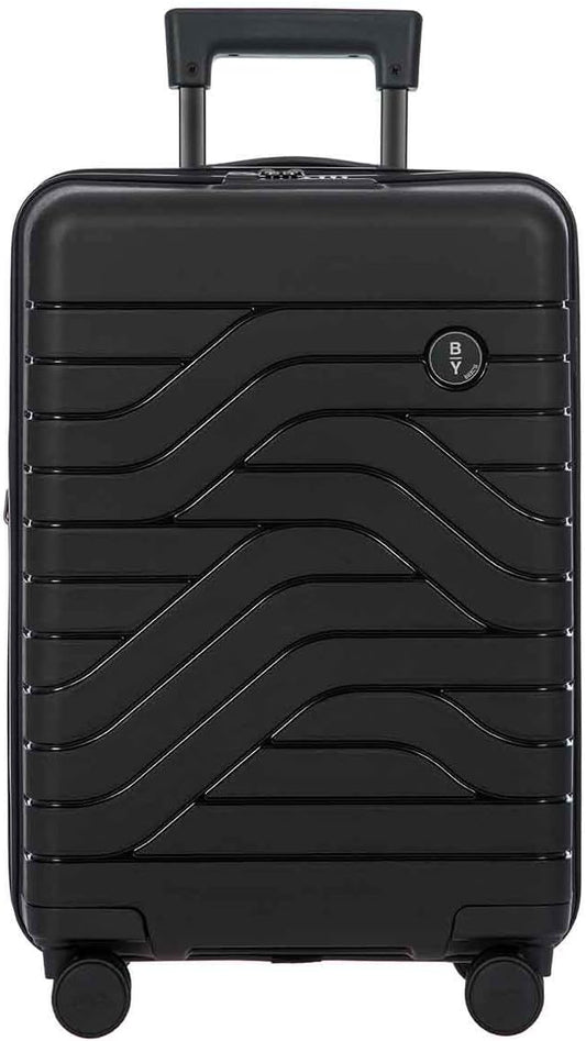 Bric's B|Y Ulisse 21-Inch Spinner - Luxury Carry-On Luggage With Spinner Wheels - Hard Shell Suitcases Made From Durable Polypropylene and Polycarbonate - Black