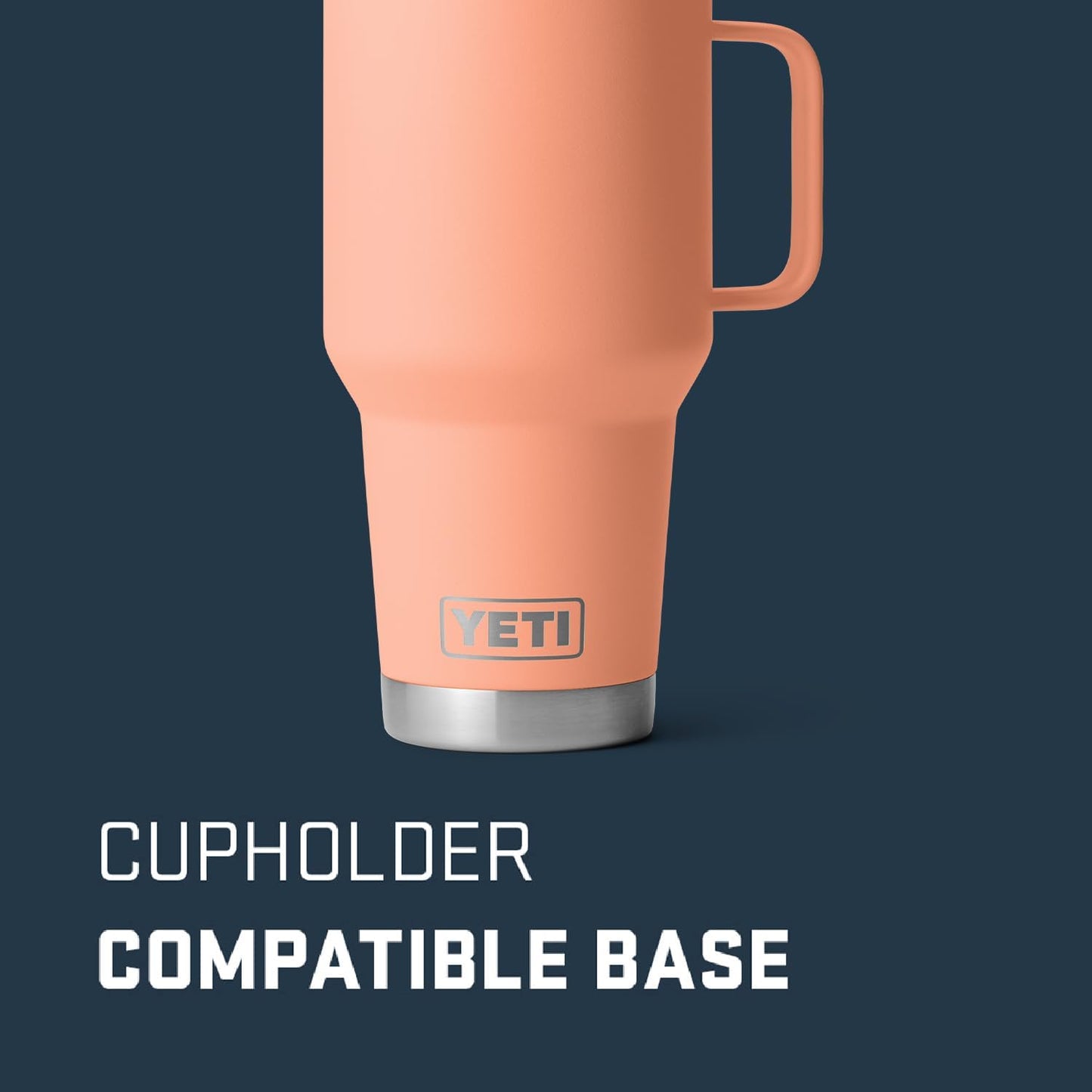 YETI Rambler 30 oz Travel Mug, Stainless Steel, Vacuum Insulated with Stronghold Lid