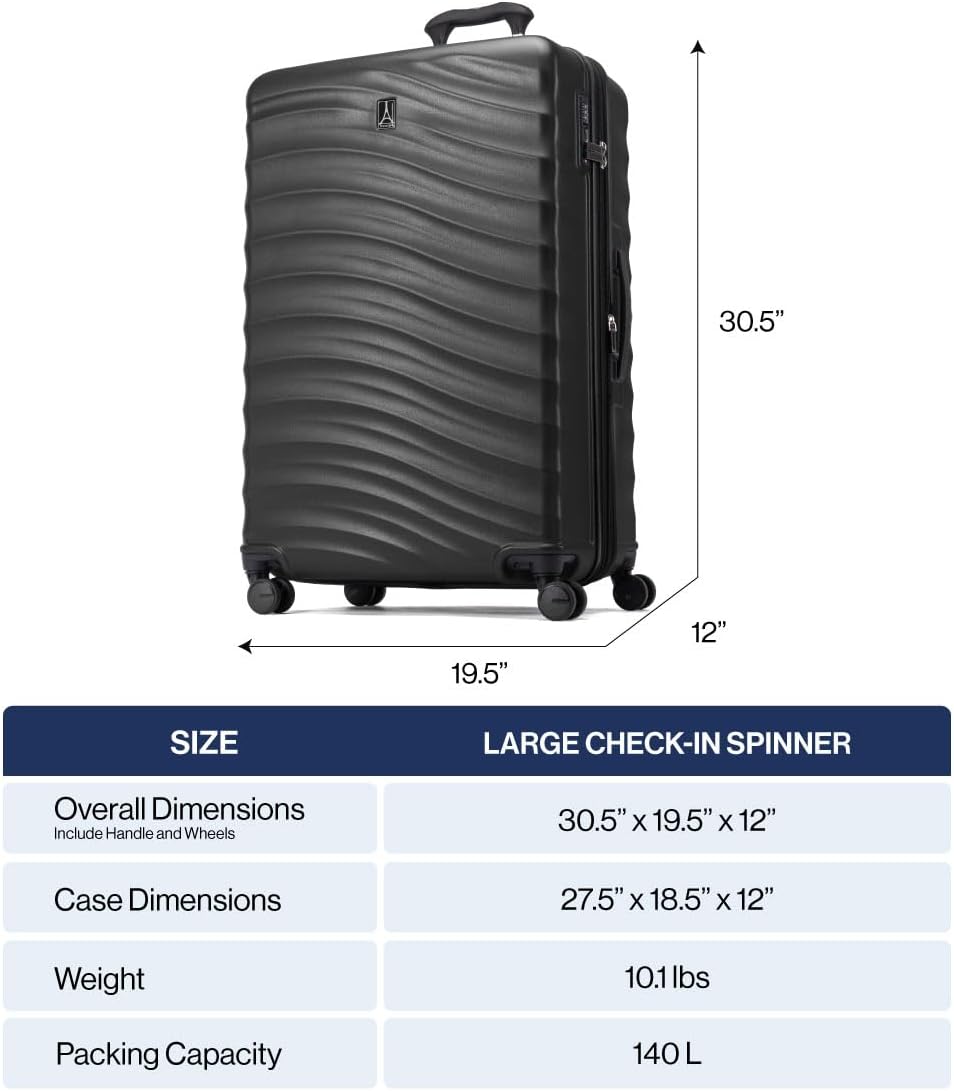 Travelpro Maxlite Air V2 Hardside Expandable Checked Luggage, 8 Spinner Wheels, Lightweight Hard Shell Suitcase, TSA lock, Cabernet, Checked Large 28-Inch