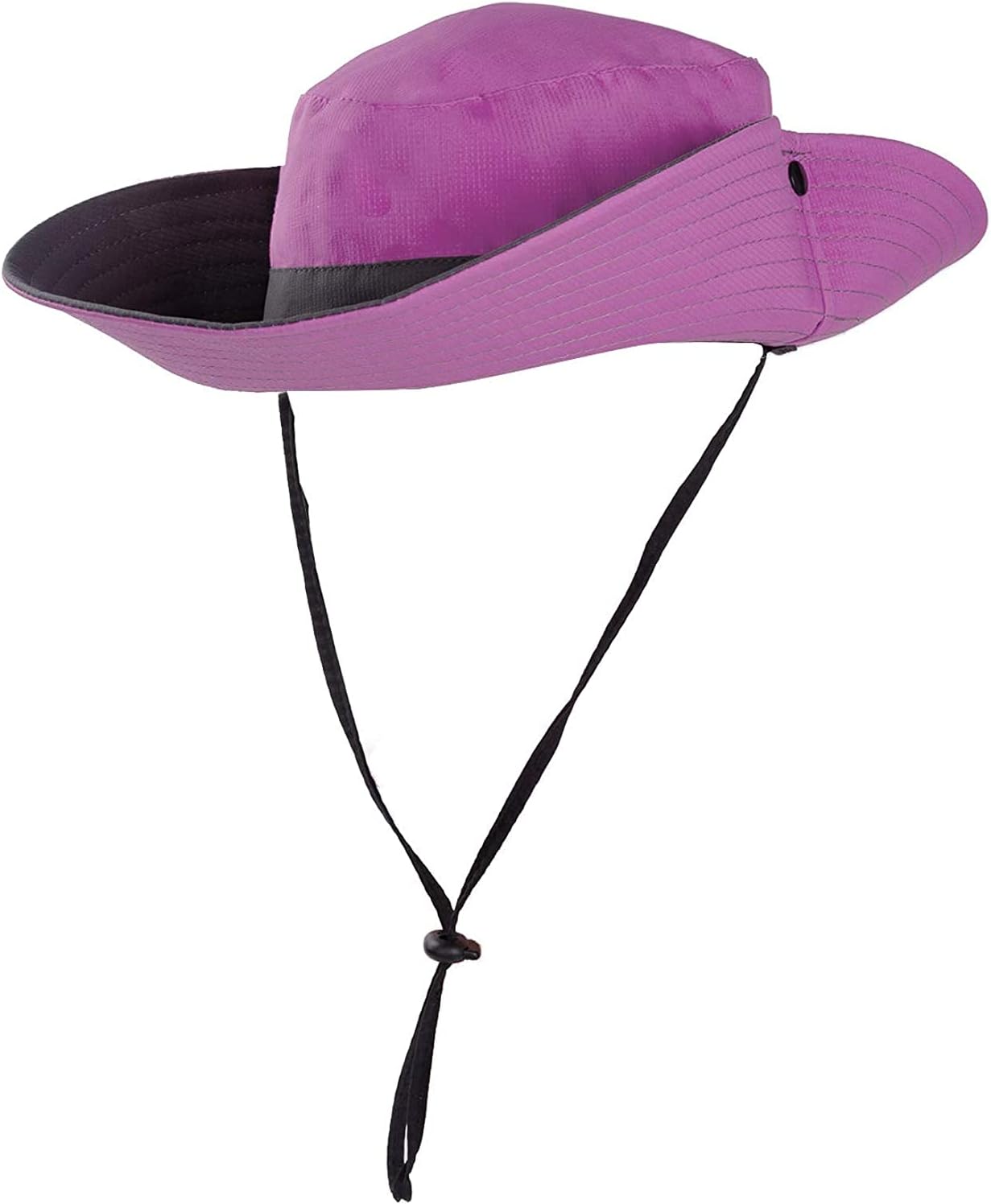 Rosoz Ponytail Sun Bucket Hats for Women UV Protection Foldable Mesh Wide Brim Hiking Beach Fishing Summer Safari