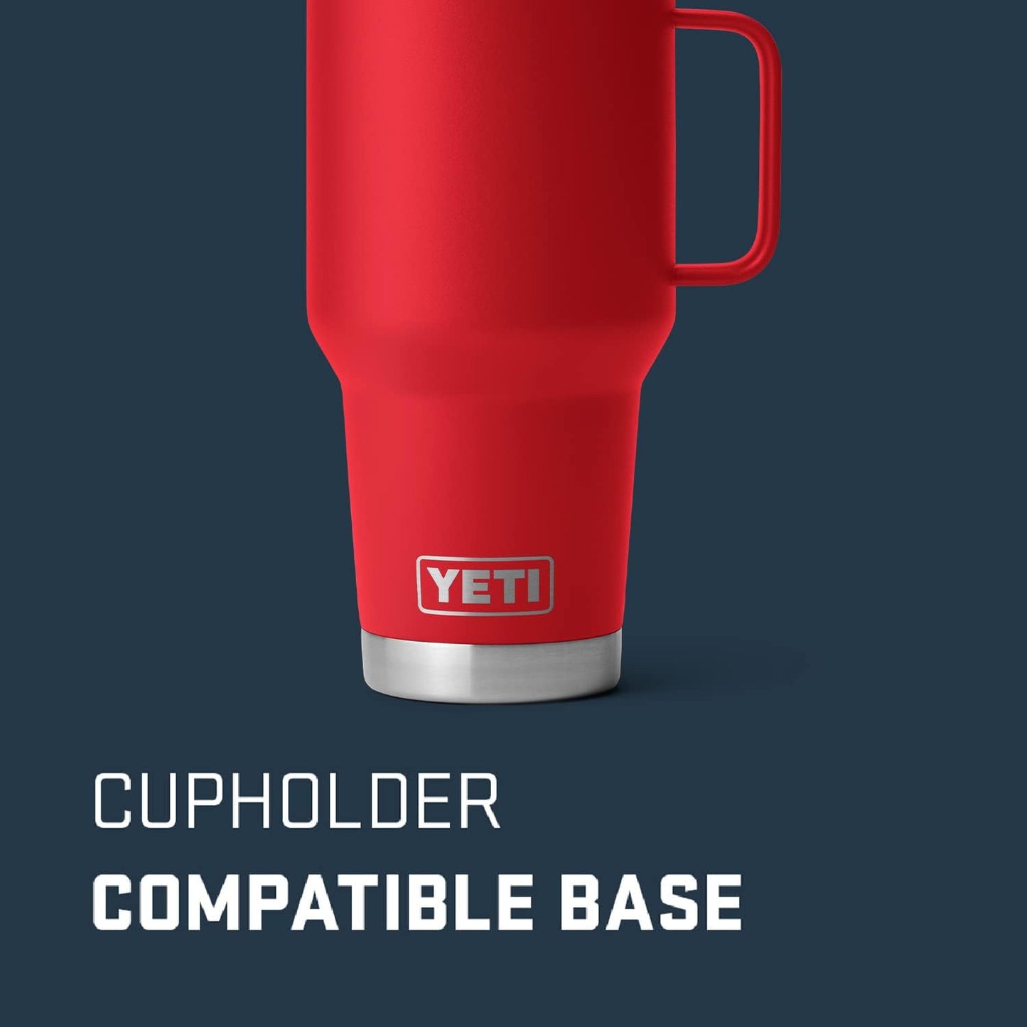YETI Rambler 30 oz Travel Mug, Stainless Steel, Vacuum Insulated with Stronghold Lid