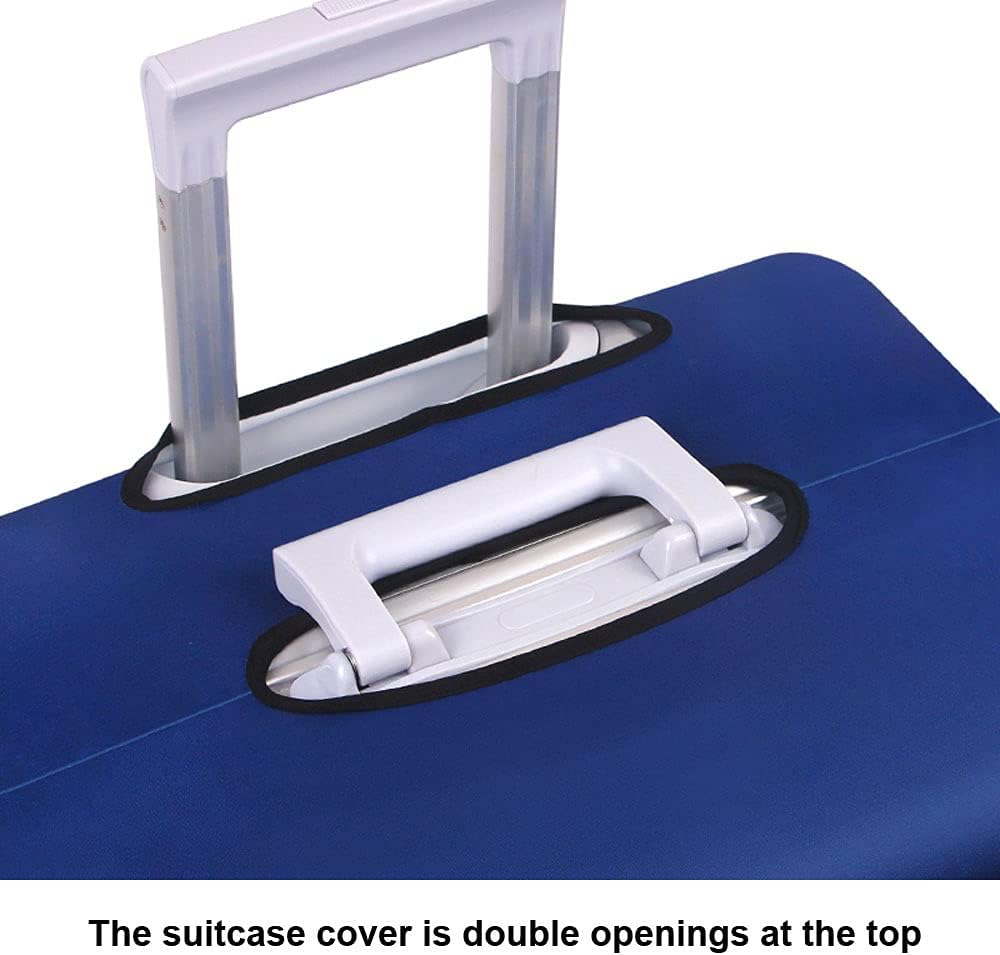 MosaiRudo Thicker Luggage Cover Elastic Suitcase Cover Protector Fits 18-32 Inch Suitcase Travel Accessories (Travel, S)