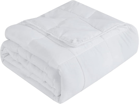 L'AGRATY Weighted Blanket - 48"x72" 20lbs Cooling Breathable Heavy Blanket with Glass Beads for Adult All-Season