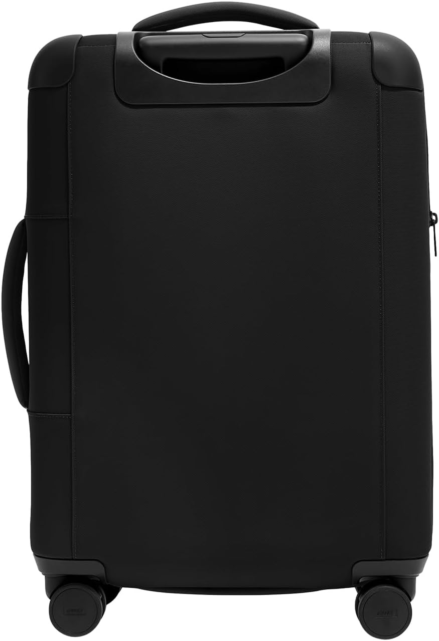 Away Softside Bigger Carry-On Suitcase, 23 Inch Lightweight, Expandable High-Strength Nylon Luggage With Spinner Wheels, Meets Requirements for Most Major Airlines, Jet Black