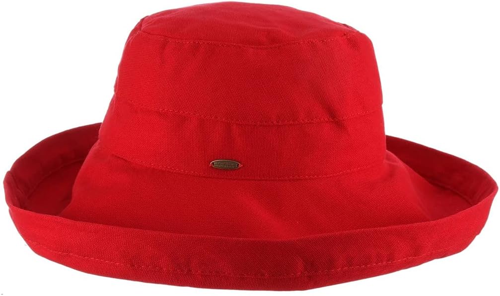 Scala Women's Cotton Hat with Inner Drawstring and Upf 50+ Rating