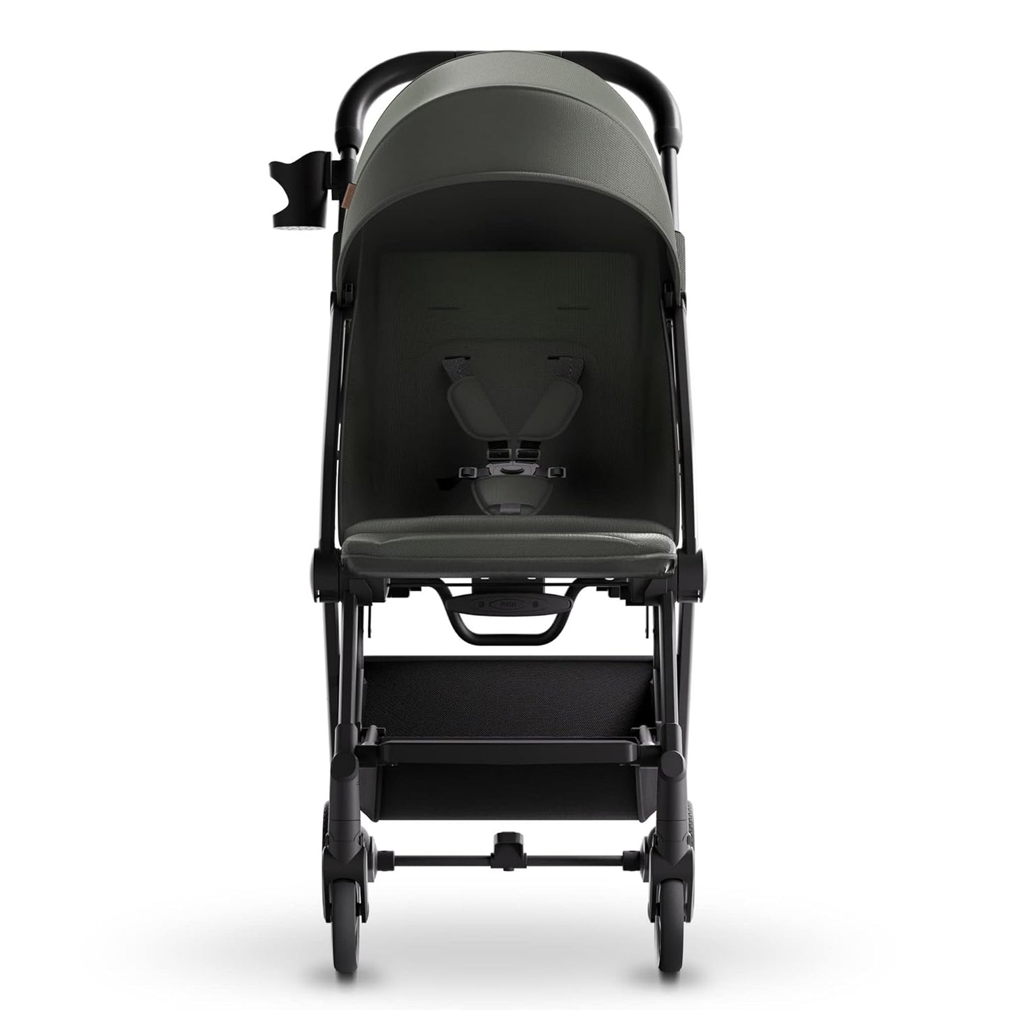 Mompush Lithe V2 Lightweight Travel Stroller, Compact Foldable Baby Stroller with Travel Bag, One-Hand Fold Stroller, Snack Tray, Mechanical Recline Seat, Airplane-Ready, Organizer & Rain Cover