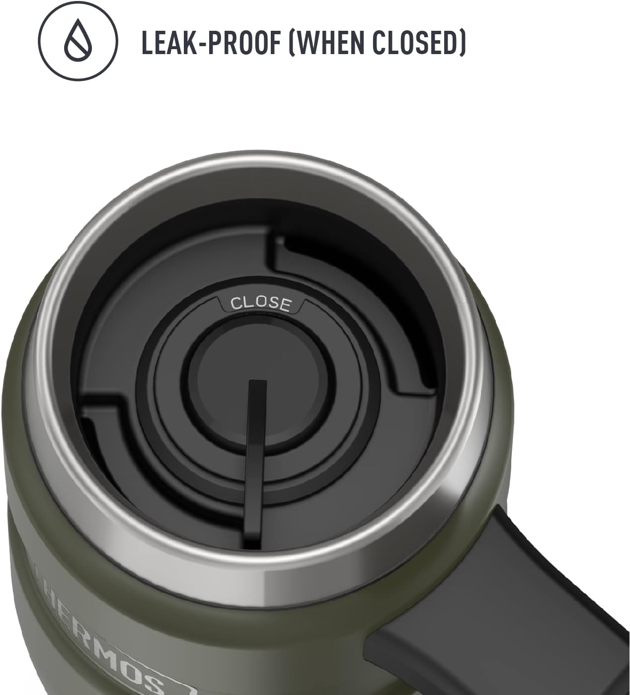 THERMOS Stainless King Vacuum-Insulated Travel Mug, 16 Ounce, Army Green