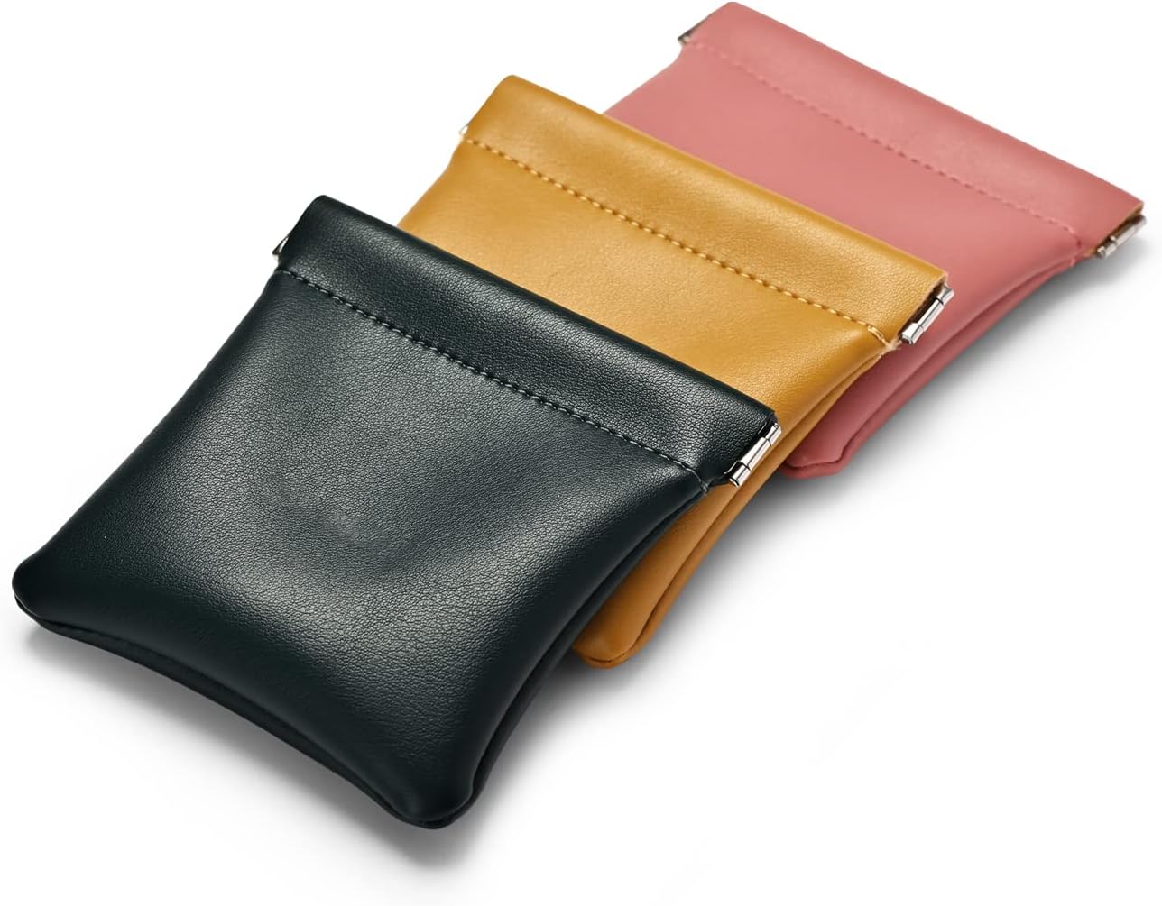 PU Leather Jewelry Travel Bag Leather Jewelry Pouch Christmas,Wedding Party Favor Gift Bag (L, Dark Green)
