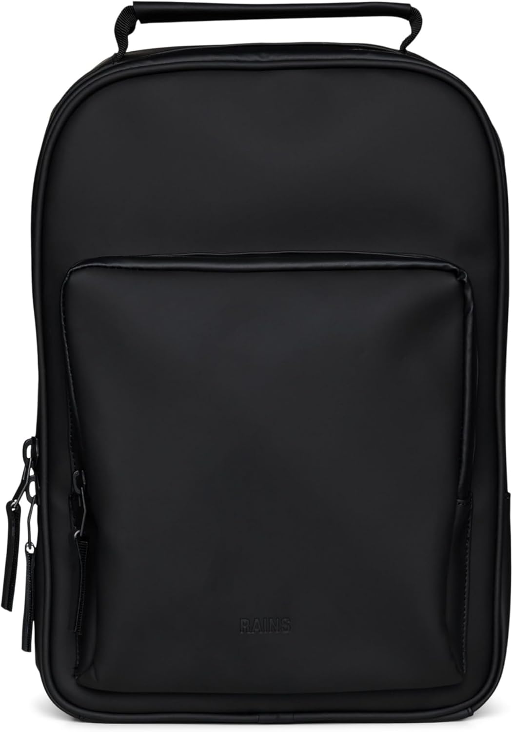 RAINS Large Book Daypack, Backpack, Laptop Bag, Waterproof, 2 Year Warranty, Black