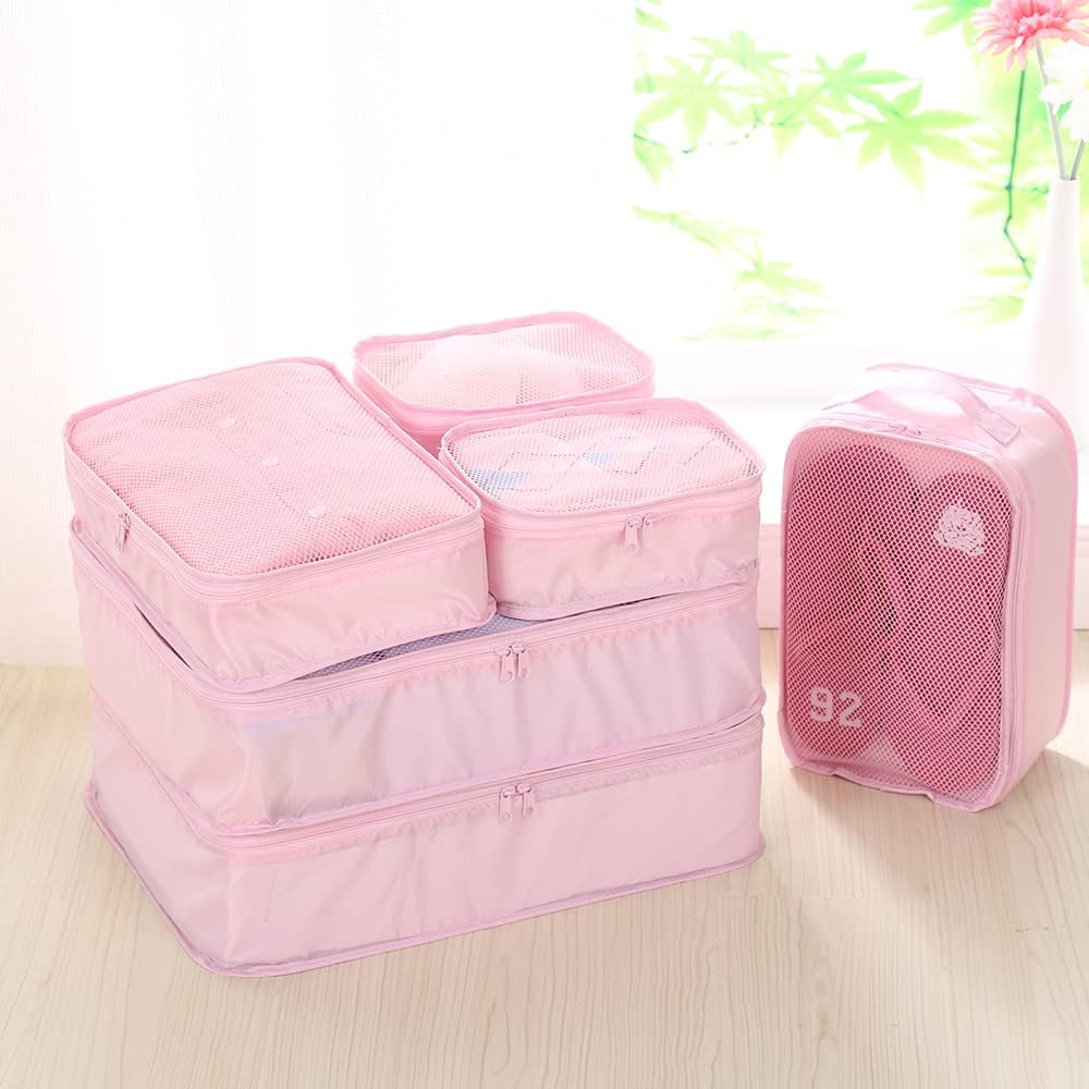 JJ POWER Travel Packing Cubes, Luggage Organizers with Shoe Bag