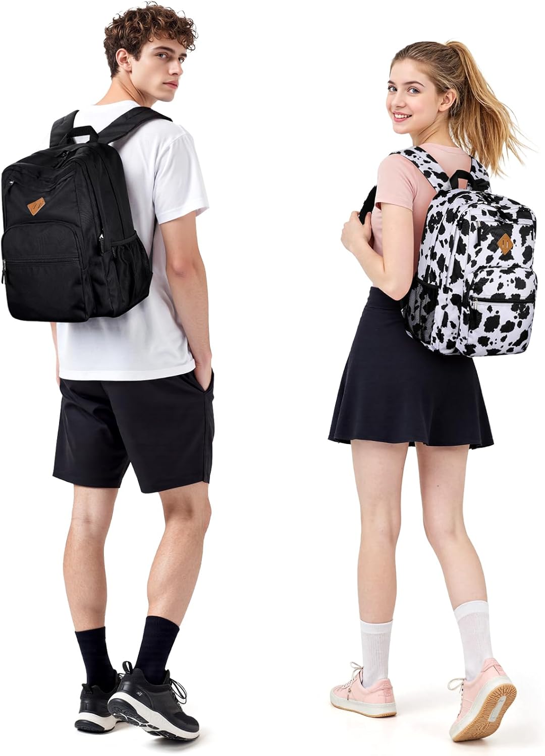 ZORFIN 26L Backpack for College, and Travel: Water Resistant Bookbag - Tangerine
