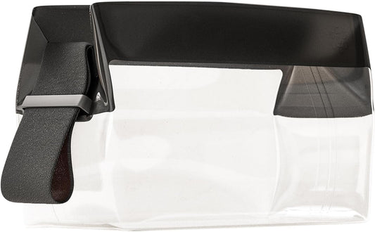 Cadence Parcel - Clear Kit with Magnetic Closure - Durable and Leak-Resistant Travel Toiletry Kit - TSA-Compliant & Modular Design - Hygiene Bag for Travel Essentials - .5 Qt - Ink