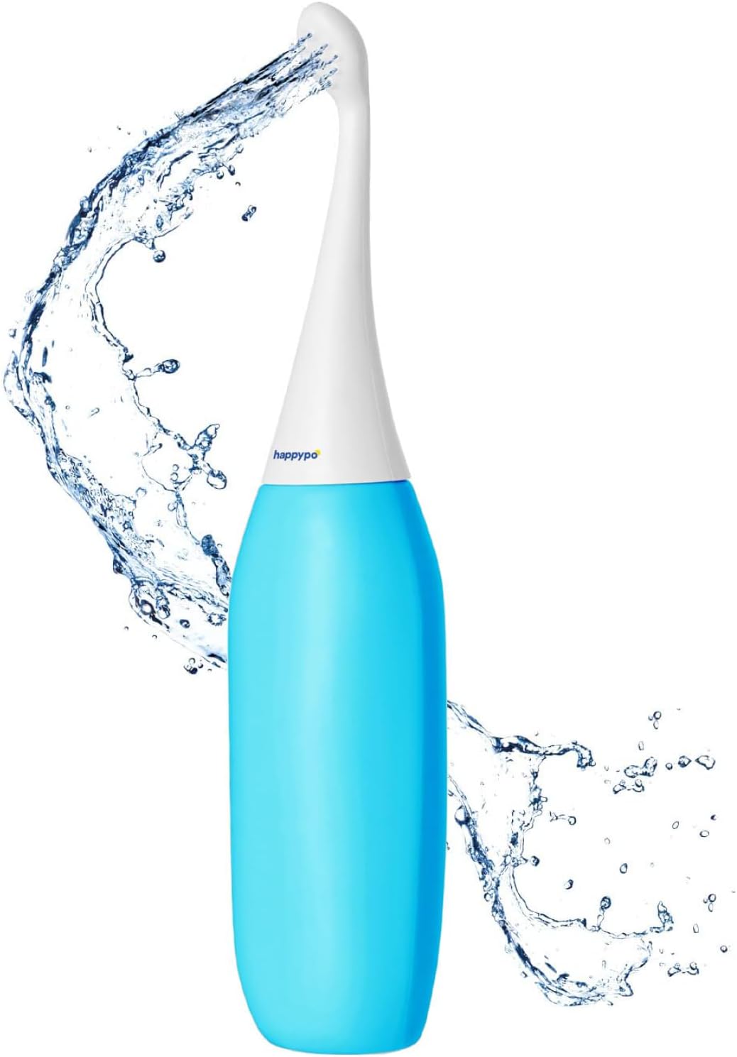 The Original HAPPYPO Butt Shower - Portable Bidet for Travel - Known from German Shark Tank - The Easy-Bidet 2.0 Replaces Wet Wipes (Color: Light Blue)