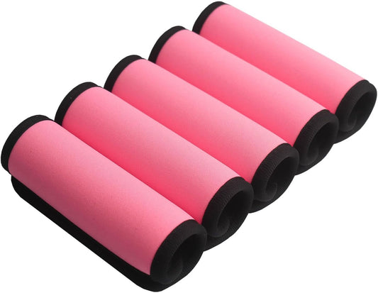 Neoprene Luggage Handle Wraps for Traveling Bright Color Luggage Tags|Handle Wraps|Handle Covers (Light Pink)