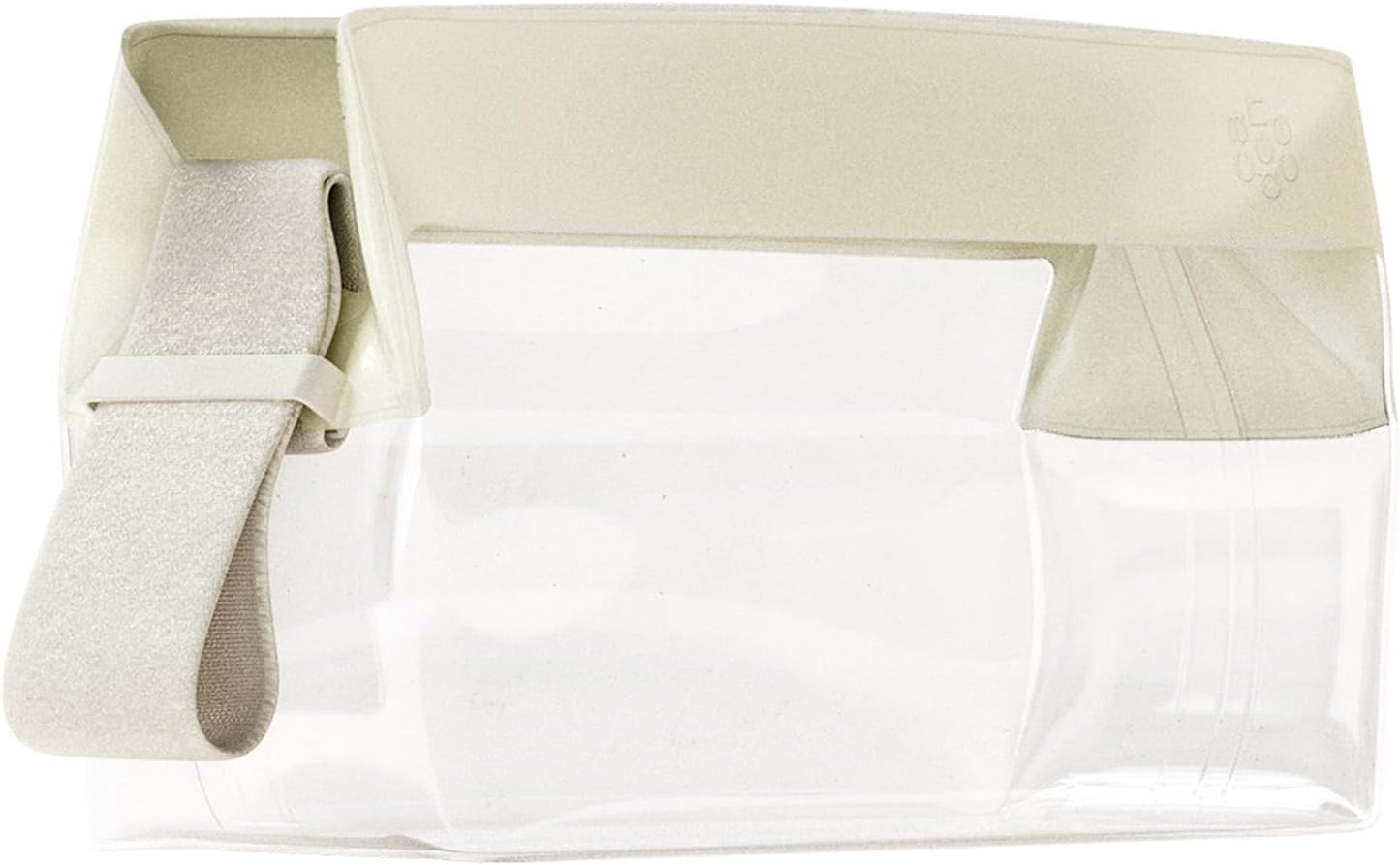 Cadence Parcel - Clear Kit with Magnetic Closure - Durable and Leak-Resistant Travel Toiletry Kit - TSA-Compliant & Modular Design - Hygiene Bag for Travel Essentials - .5 Qt - Pebble