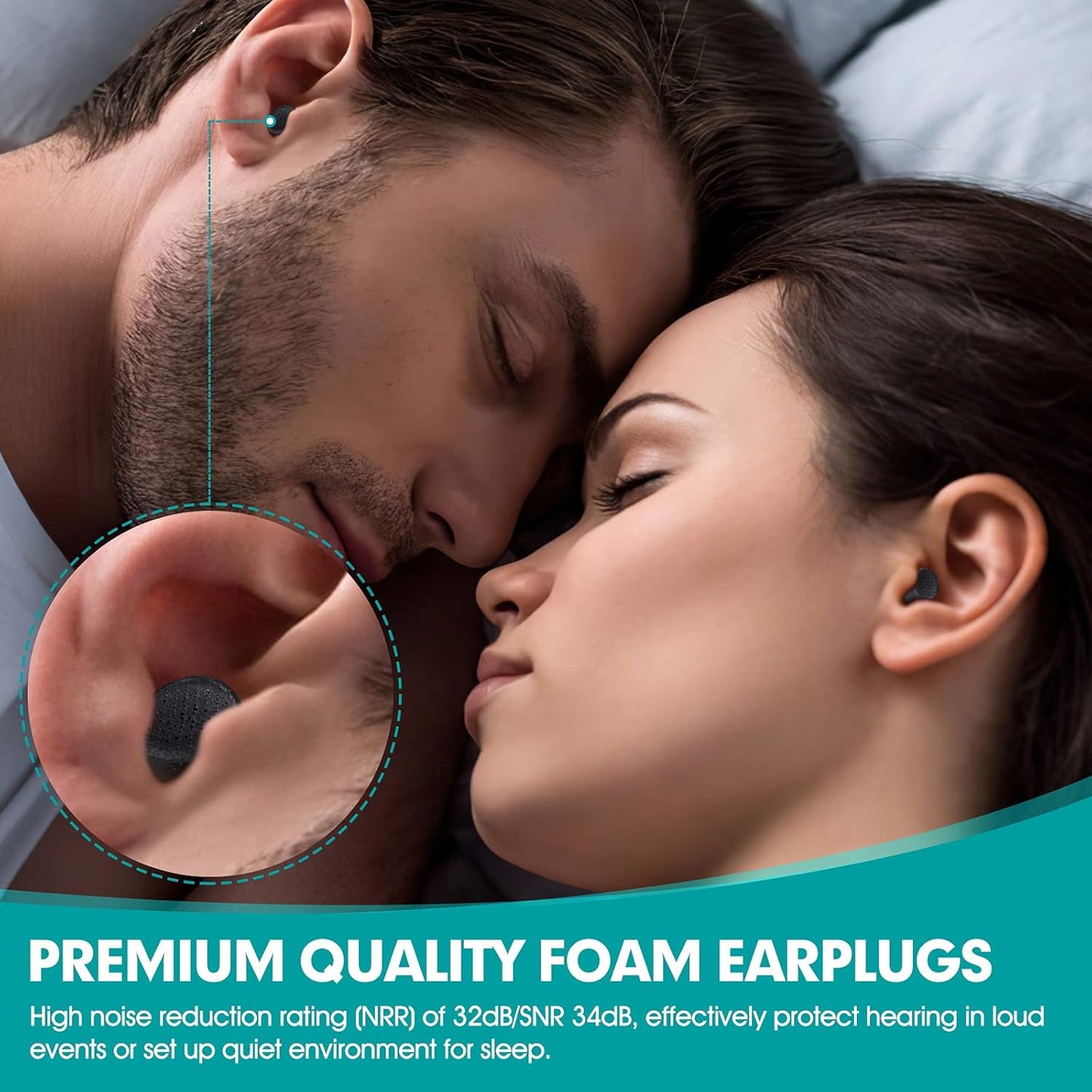 60 Pairs Bottled Earplugs for Noise Cancelling Foam EarPlugs for Sleeping Work Snoring Sound Blocking Construction Noise Reducing Earplugs