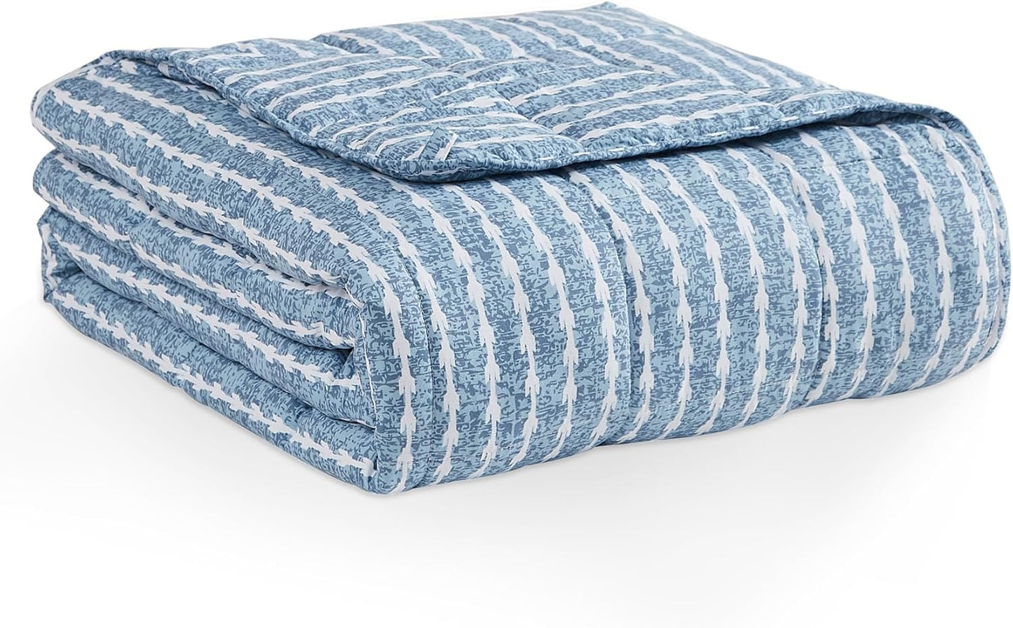 L'AGRATY Weighted Blanket - 48"x72" 20lbs Cooling Breathable Heavy Blanket Microfiber Material with Glass Beads for Adult All-Season Summer Fall Winter Soft Thick Comfort