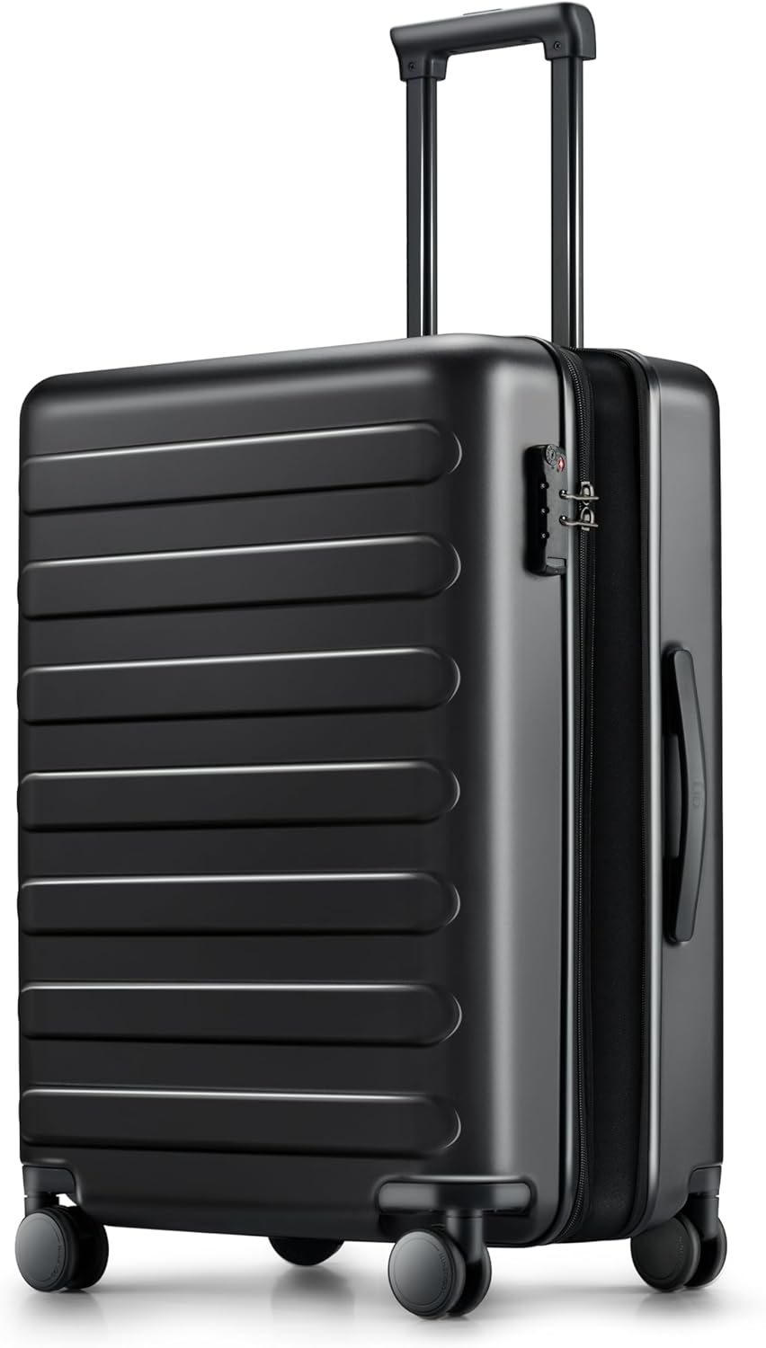 Carry on Luggage 22 X 14 X 9 Airline Approved, 20 Inch Luggage for 3-5 Days Travel, Double Spinner Wheels, 100% Hardshell PC, TSA Lock (00-Black (Expandable), Carry-On 20-Inch)