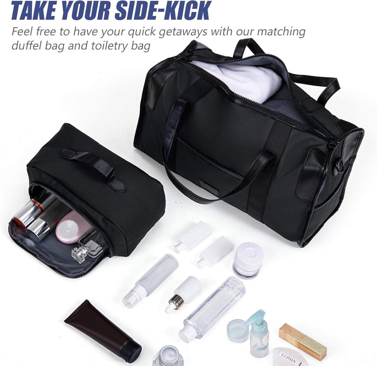 Luggage Sets 5 Piece, Suitcases with Wheels, ABS Hard Case Luggage with TSA Lock Spinner Wheels, Carry On Luggage Set(5 Piece Sets (20"/24"/28"/DB/TB))