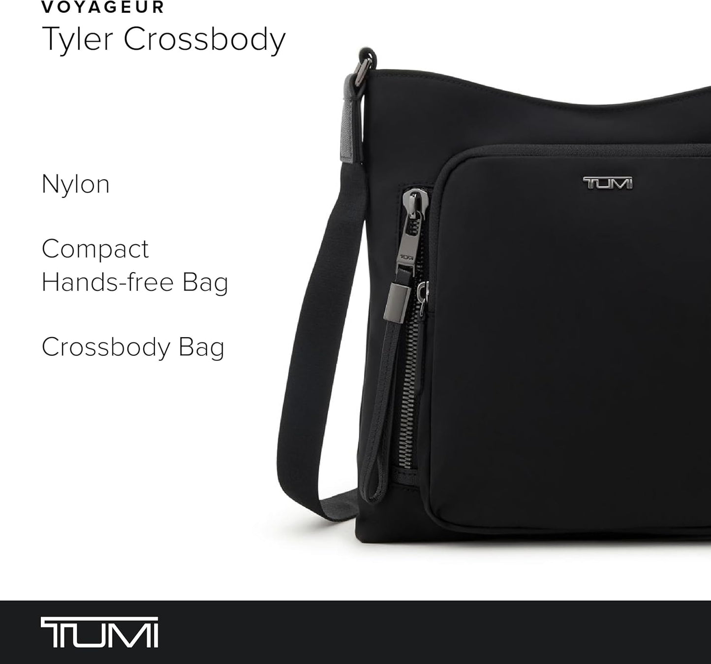 TUMI - Voyageur Tyler Crossbody - Nylon Crossbody Bag - Business, Travel Bag - Stain, Water-Resistant - Stylish Purse