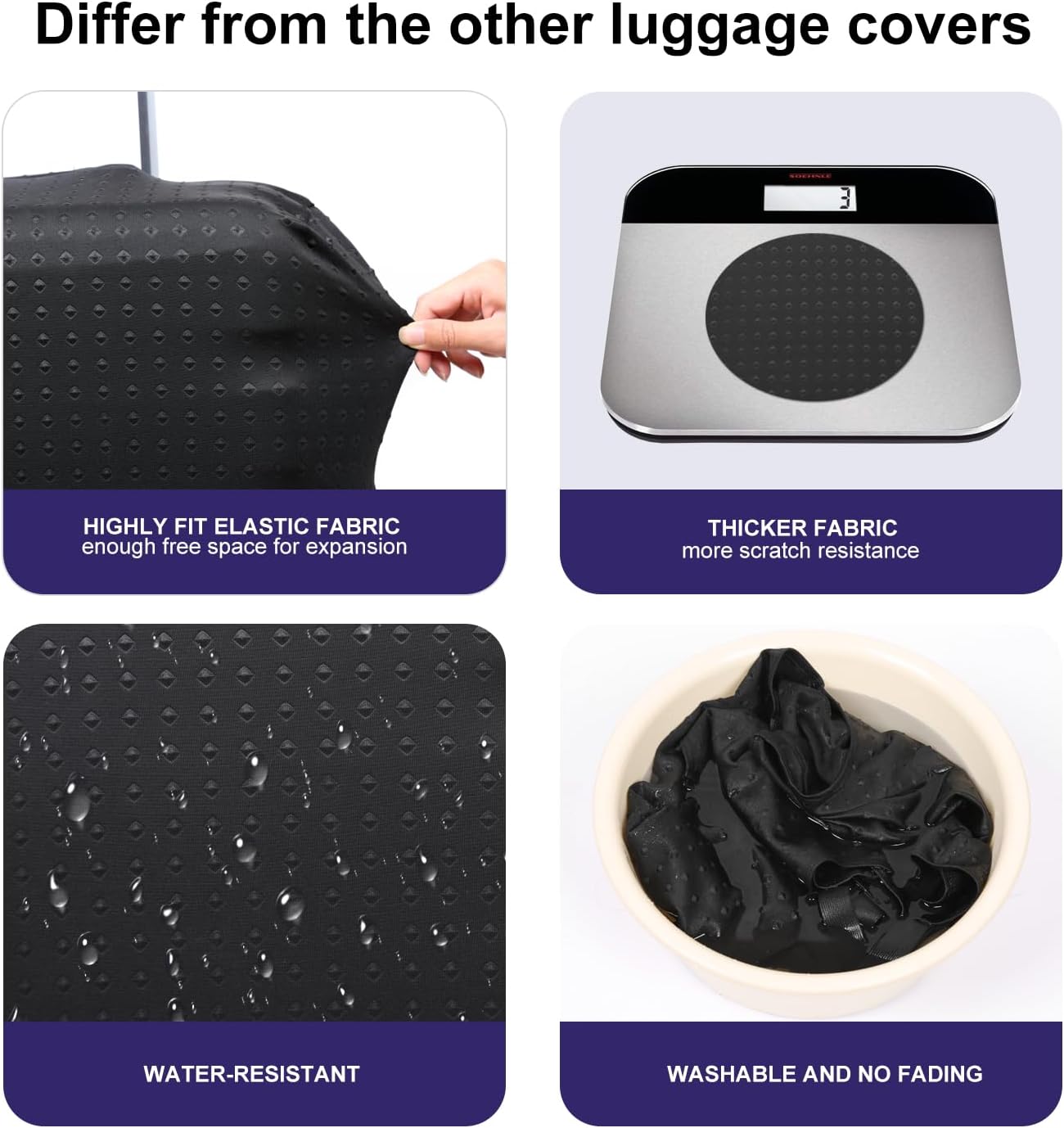 7-Mi Suitcase Cover 3D Print Design Travel Luggage Protector Trolley Case Cover 29"-30" Sleeve, BluePeacock