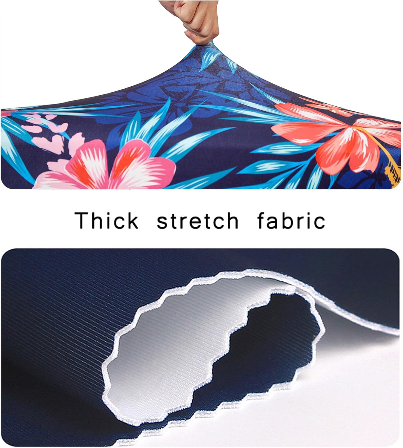 WUJIAONIAO Travel Luggage Cover Baggage Suitcase Protector Fit for 18-32 Inch Luggage (M (for 22-24 inch luggage), Flower)