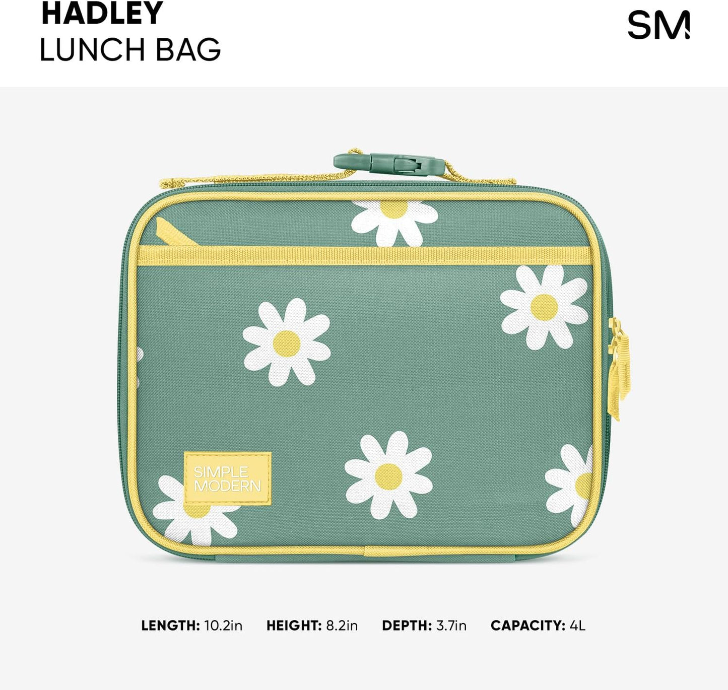 Simple Modern CoComelon Kids Lunch Box for School | Reusable Insulated Lunch Bag for Toddler, Girl, and Boy | Meal Container with Exterior & Interior Pocket | Hadley Collection | CoComelon Watermelons