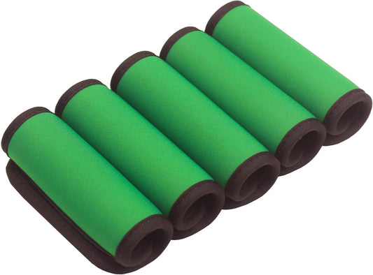Neoprene Luggage Handle Wraps for Traveling Bright Color Luggage Tags|Handle Wraps|Handle Covers (Dark Green)