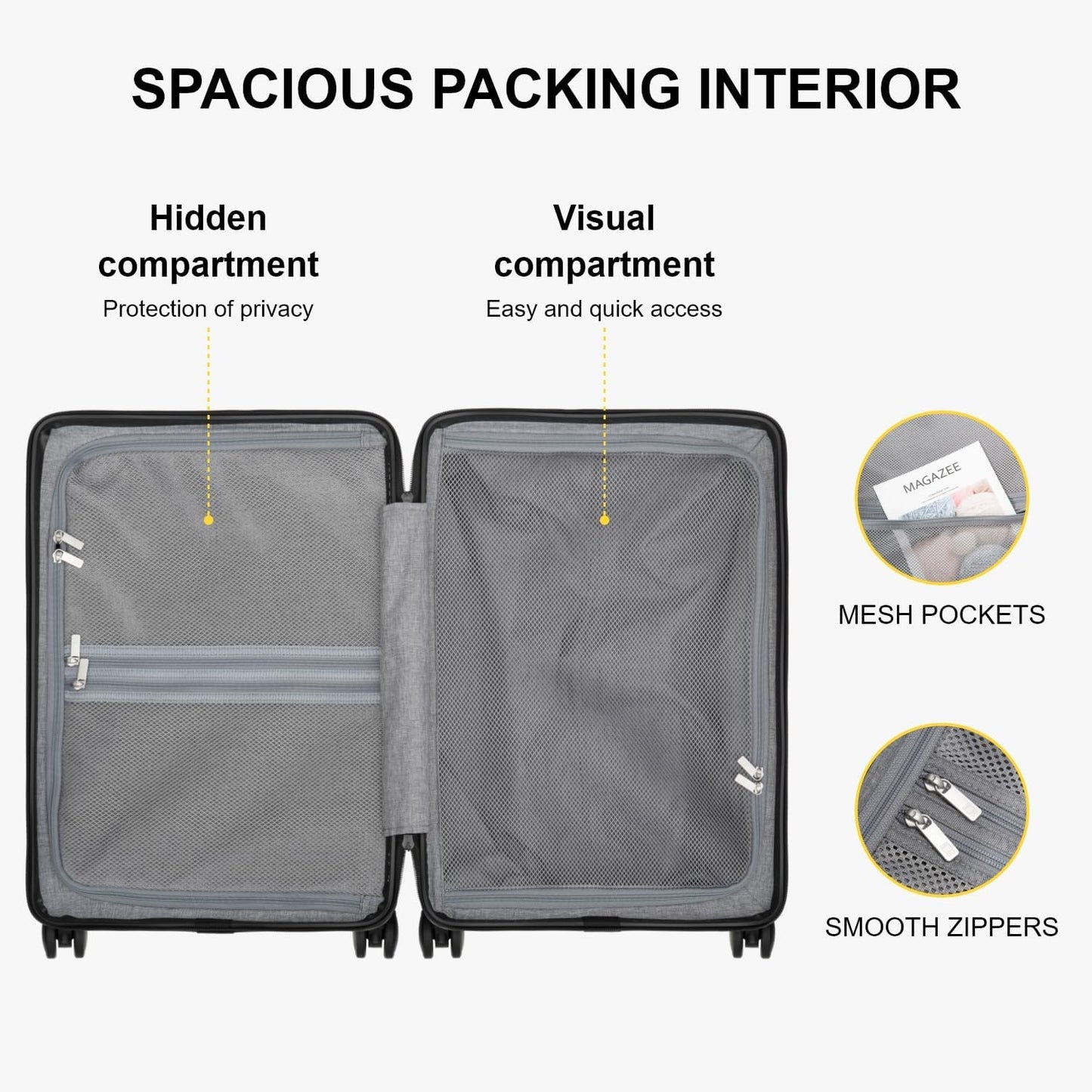 LEVEL8 Carry on Luggage Airline Approved, Small Carry on Suitcases with Wheels, Lightweight Hardside Textured Luggage for Travel, Tsa Approved, 20-Inch, Pickle Green
