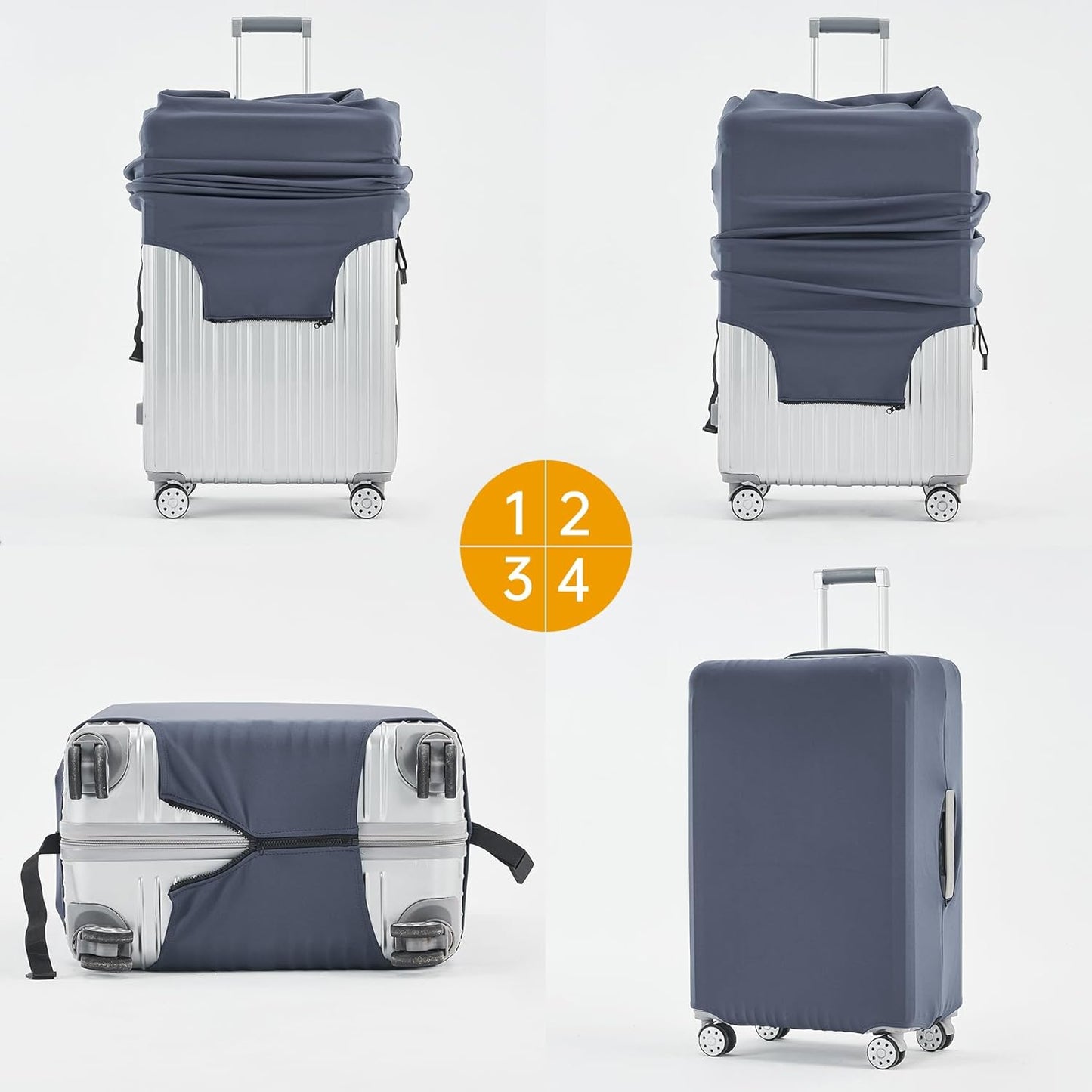Travelkin Luggage Covers For Suitcase Tsa Approved,Suitcase Cover Protector Fit 18-32 Inch Luggage
