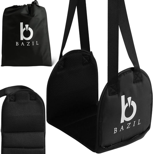 BAZIL Airplane Foot Hammock - Portable and Adjustable Foot Hammock - Airplane Travel Essential for Relaxing Your Journey - Footrest for Car and Office Use