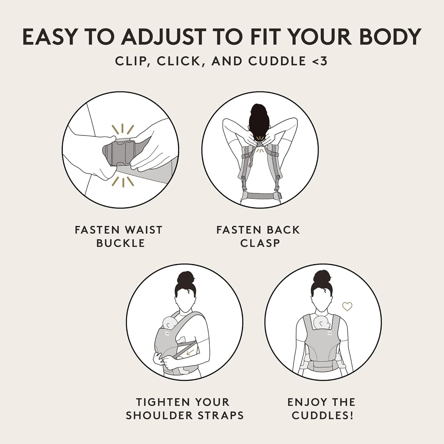 Baby Tula Explore Carriers - Breathable Baby Carrier Newborn to Toddler - Adjustable Toddler Carrier - Multiple Ergonomic Positions Front and Back - Ergonomic Fit for 7-45 lb - Mesh, Daisy Chain