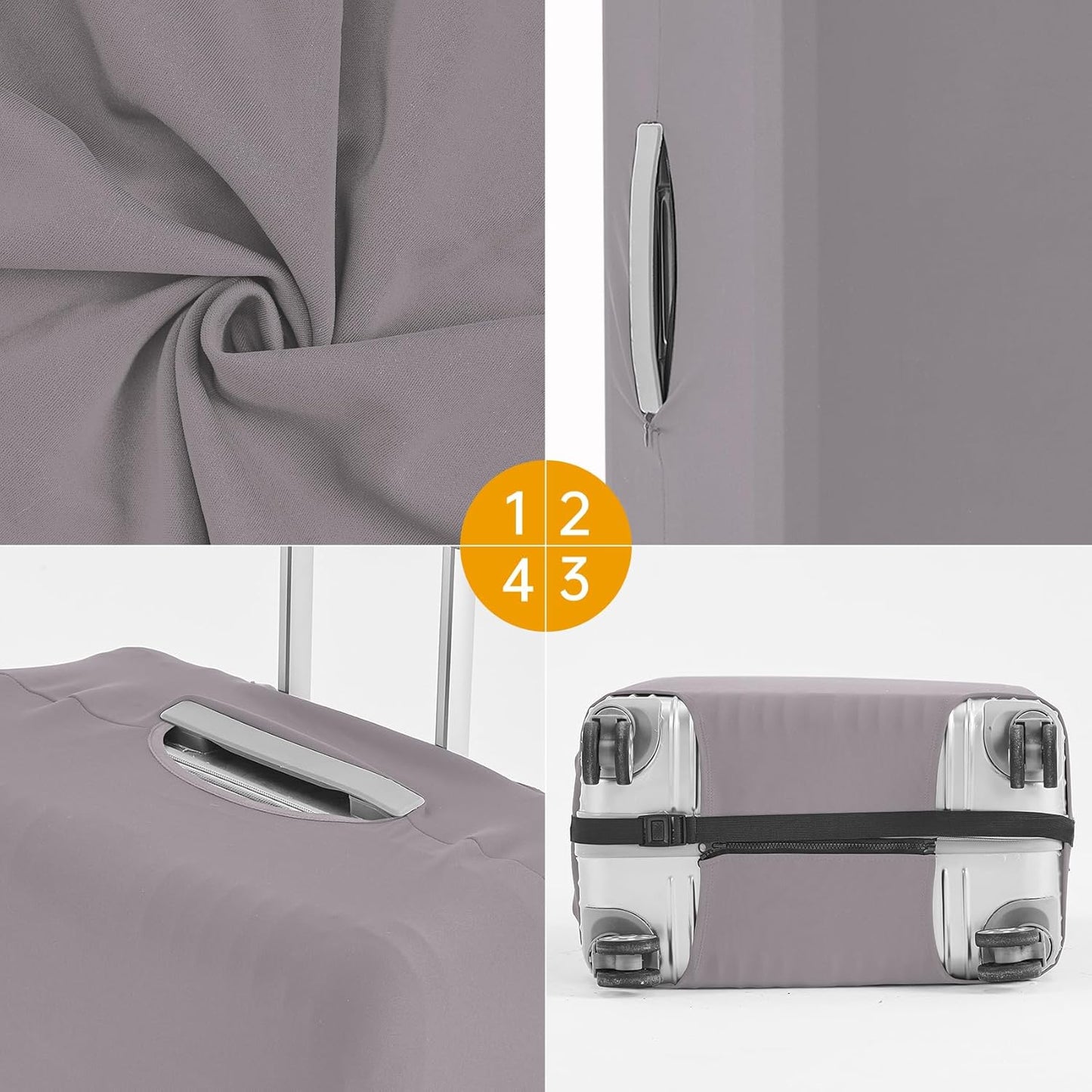 Travelkin Luggage Covers For Suitcase Tsa Approved,Suitcase Cover Protector Fit 18-32 Inch Luggage