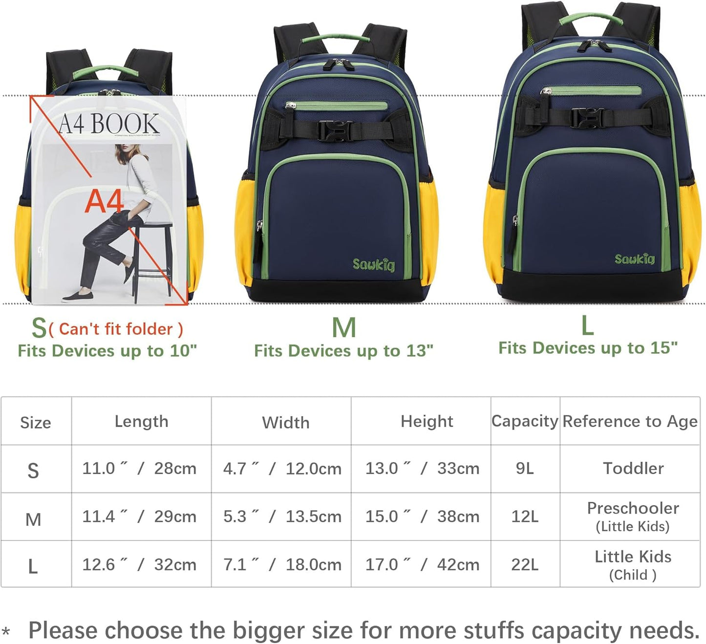 Lightweight Small Backpack for Kids Kindergarten Preschool Backpacks for Boys Ages 2-4-6 (Indigo)