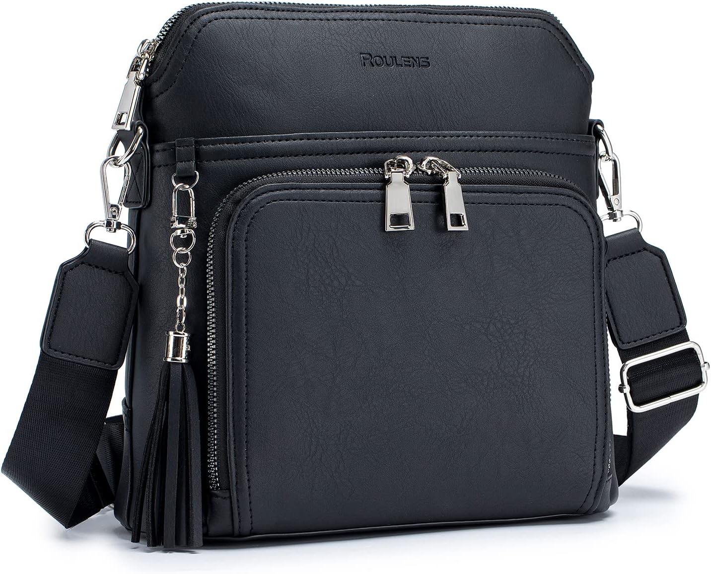 Crossbody Purse for Women,Lightweight Medium Crossbody Bag Soft Leather Women's Shoulder Handbags with Tassel