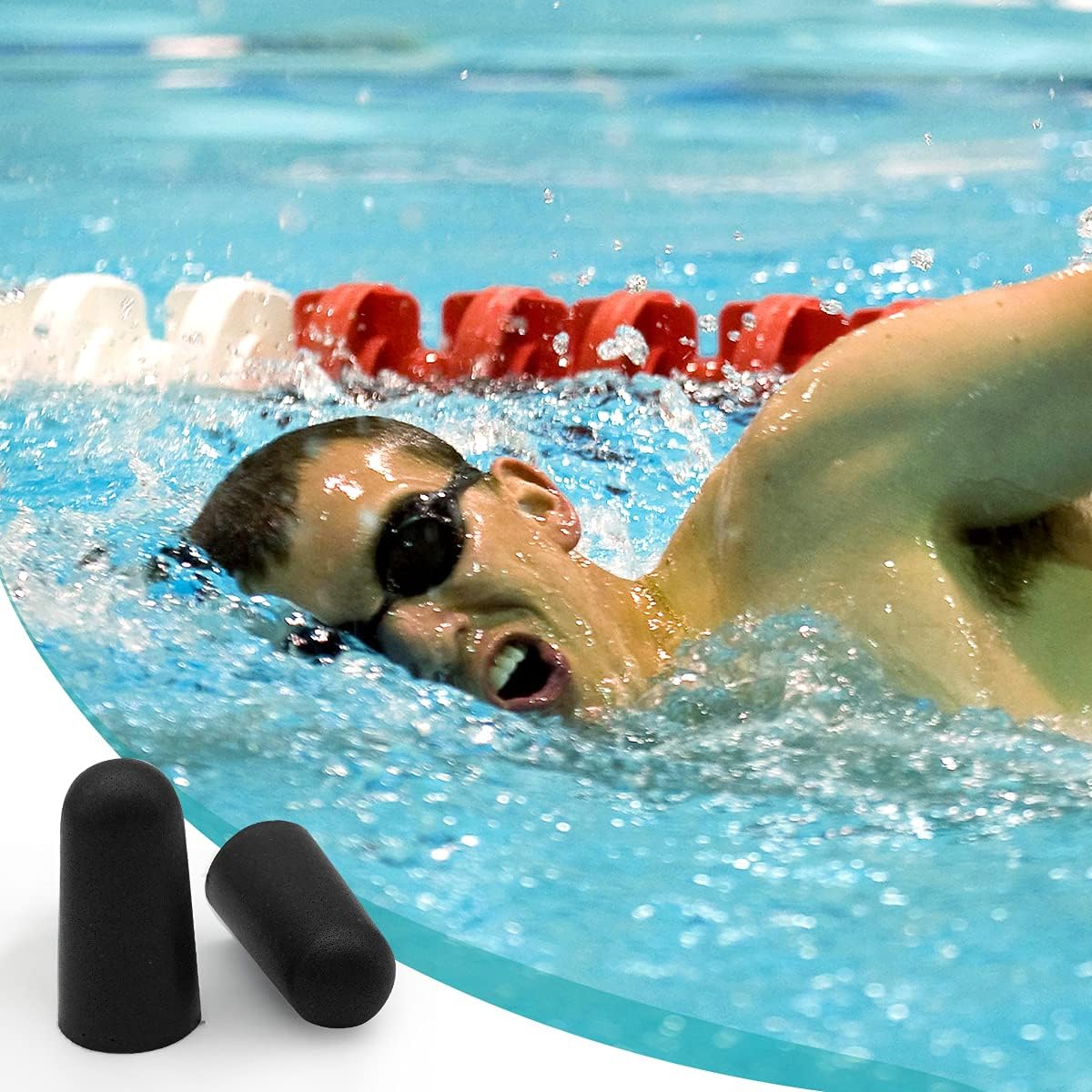 30 Pair Earplugs for Noise Cancelling Noise Blocking Ultra Soft Ear Plugs for Sleeping Study Work Black