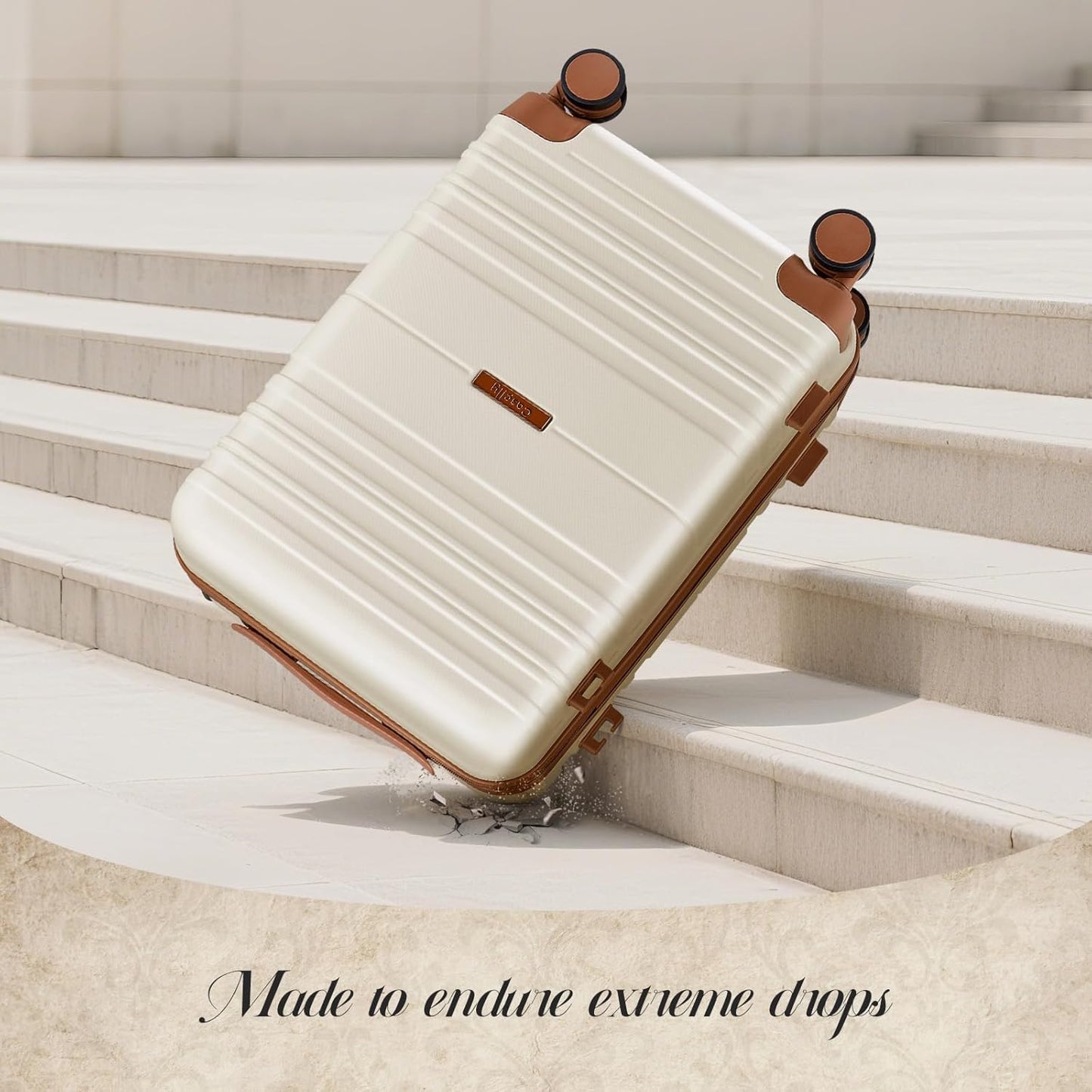 Luggage Sets with spinner wheels, PC+ABS Hard Shell Travel Luggage,Lightweight Carry-on suitcases with TSA Lock,YKK Zippers (Dark Green, 5 piece sets(20/24/28/DB/TB))