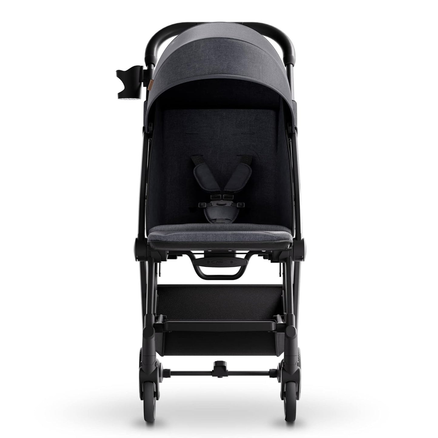 Mompush Lithe V2 Lightweight Travel Stroller, Compact Foldable Baby Stroller with Travel Bag, One-Hand Fold Stroller, Snack Tray, Mechanical Recline Seat, Airplane-Ready, Organizer & Rain Cover