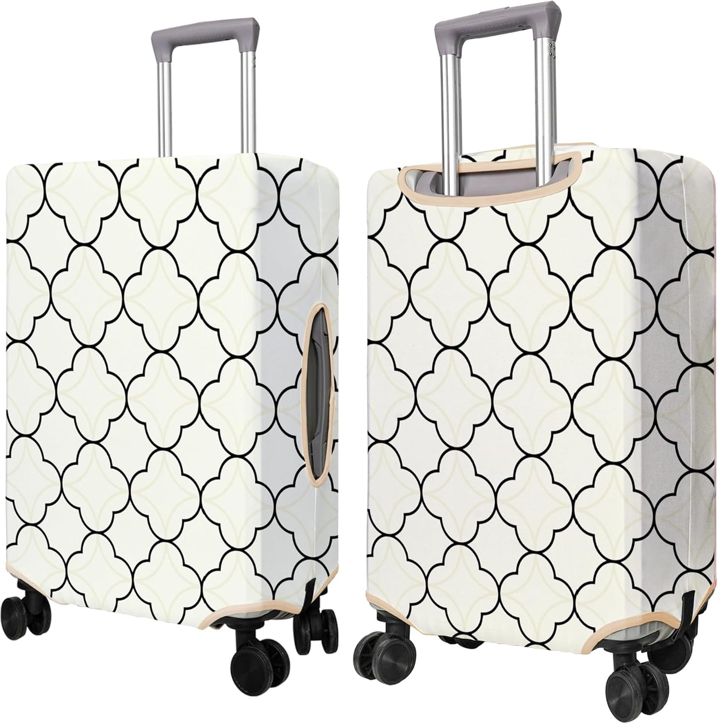 Travel Luggage Cover Suitcase Protector Fits 18-32 Inch Wheel Covers PatternedTravel Related Items Flower Luggage Protector Elastic M